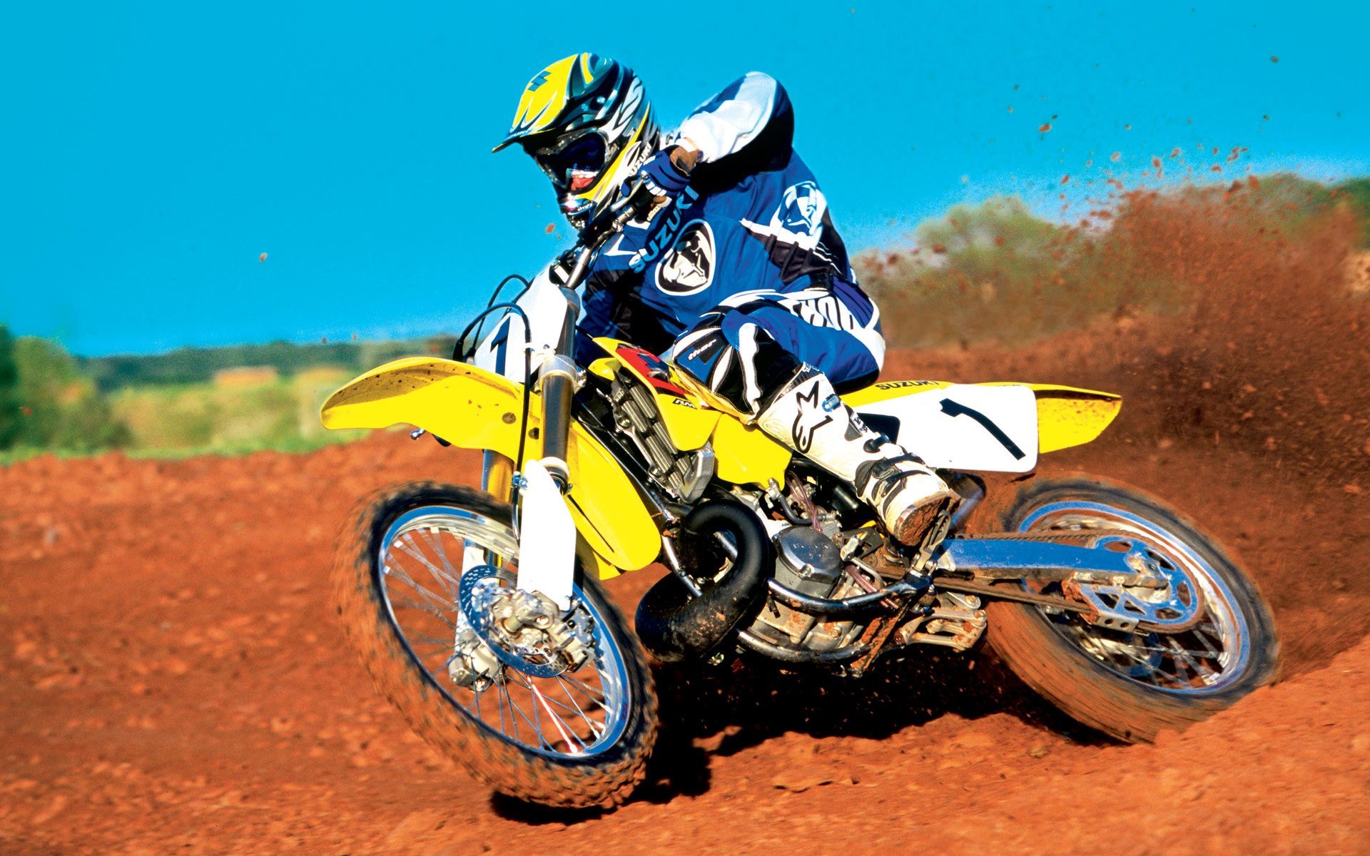 38491 Hintergrundbild herunterladen sport, motocross - Bildschirmschoner und Bilder kostenlos