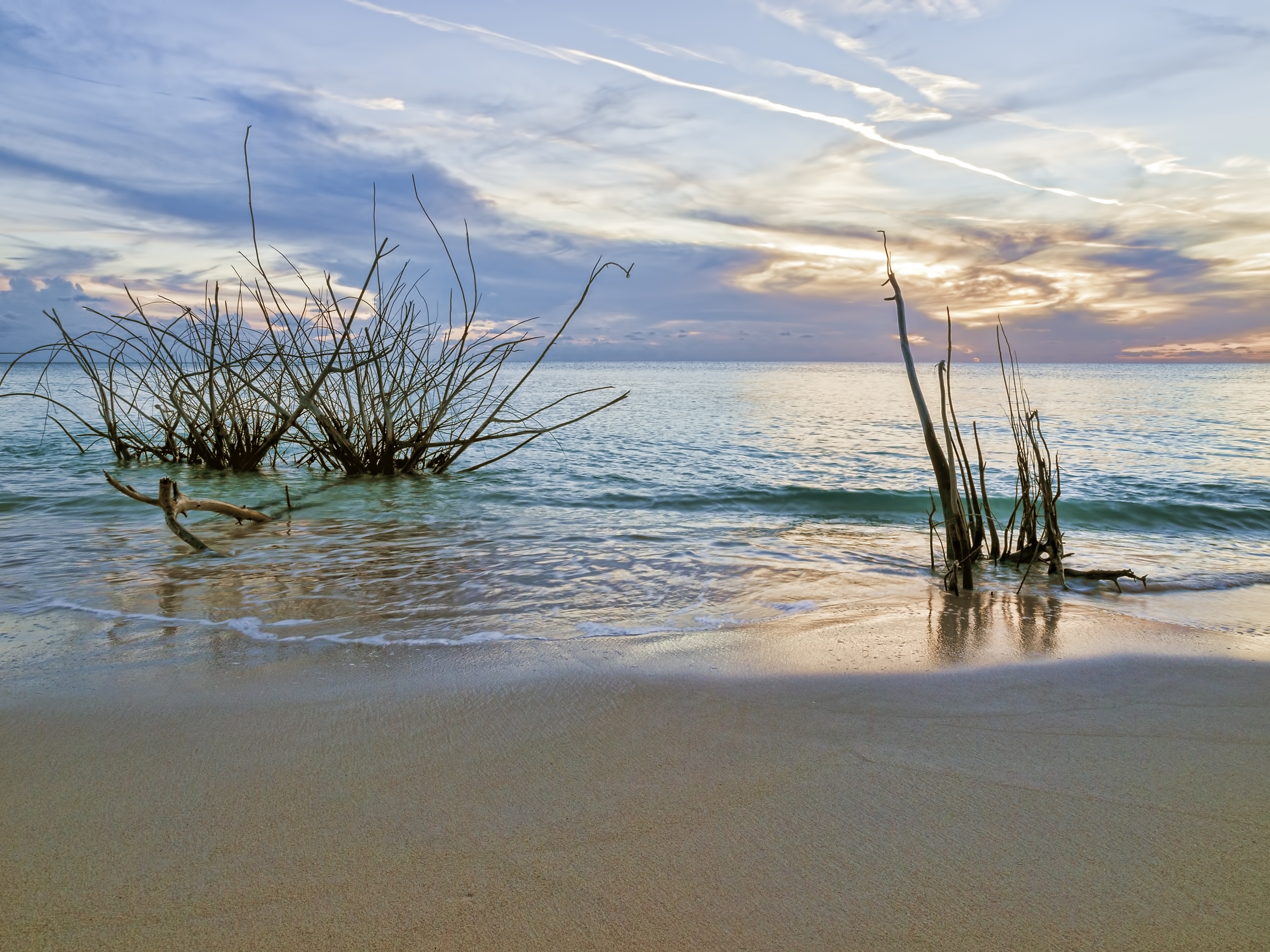 Download mobile wallpaper Shore, Bank, Sunset, Sea, Nature, Landscape for free.