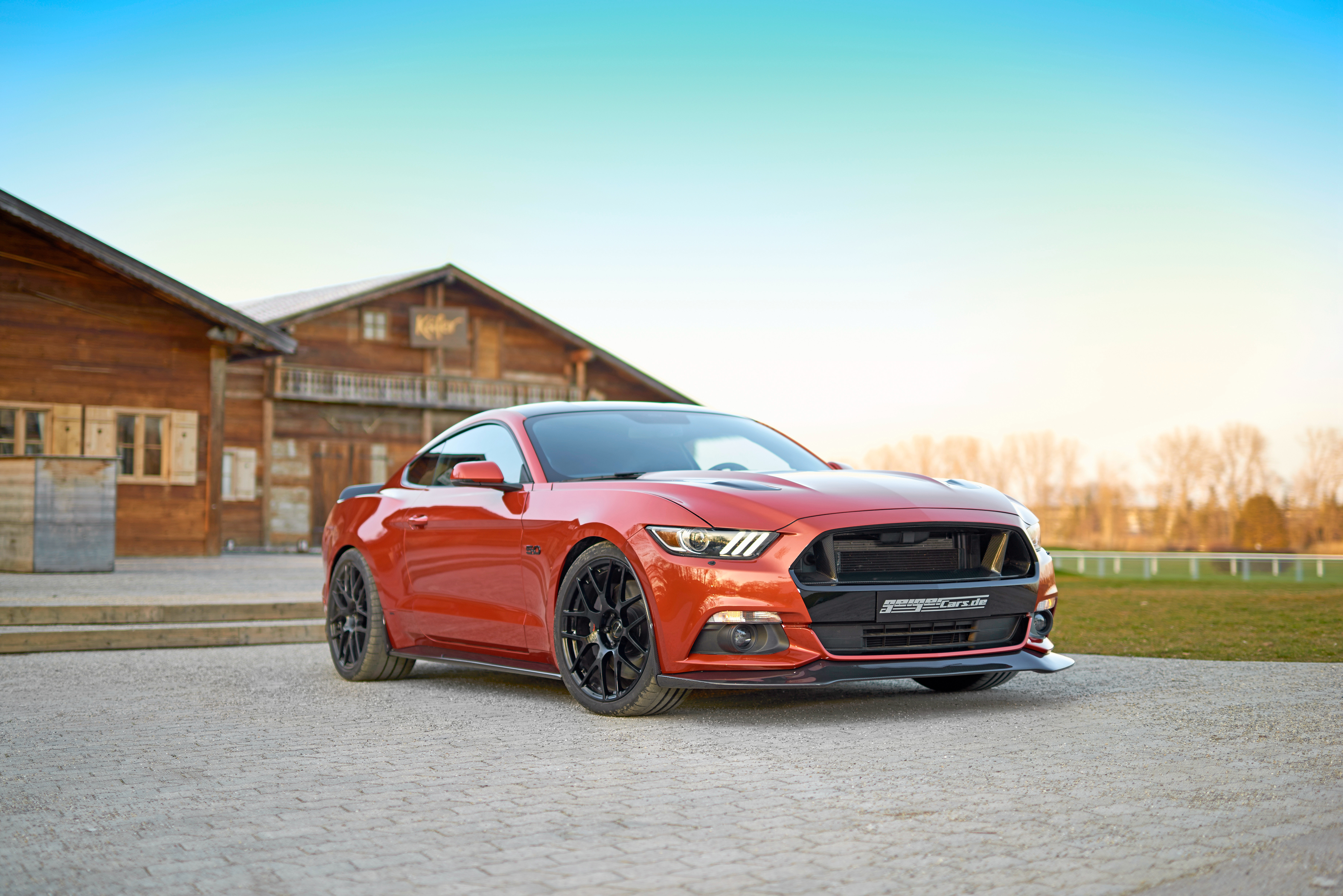 ford mustang, muscle car, vehicles, car, ford, orange car
