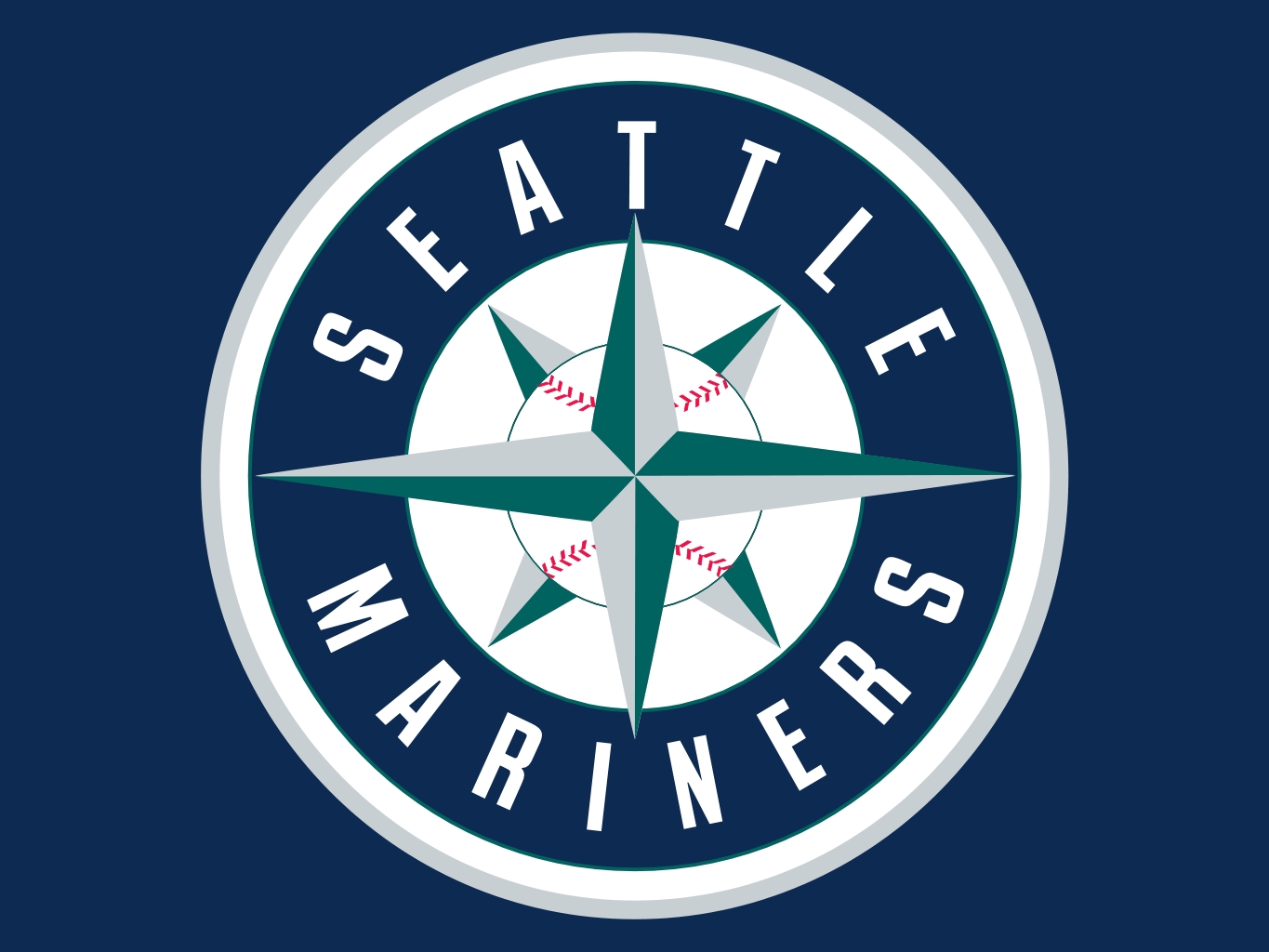 Download Seattle Mariners Black And Red Baseball Wallpaper