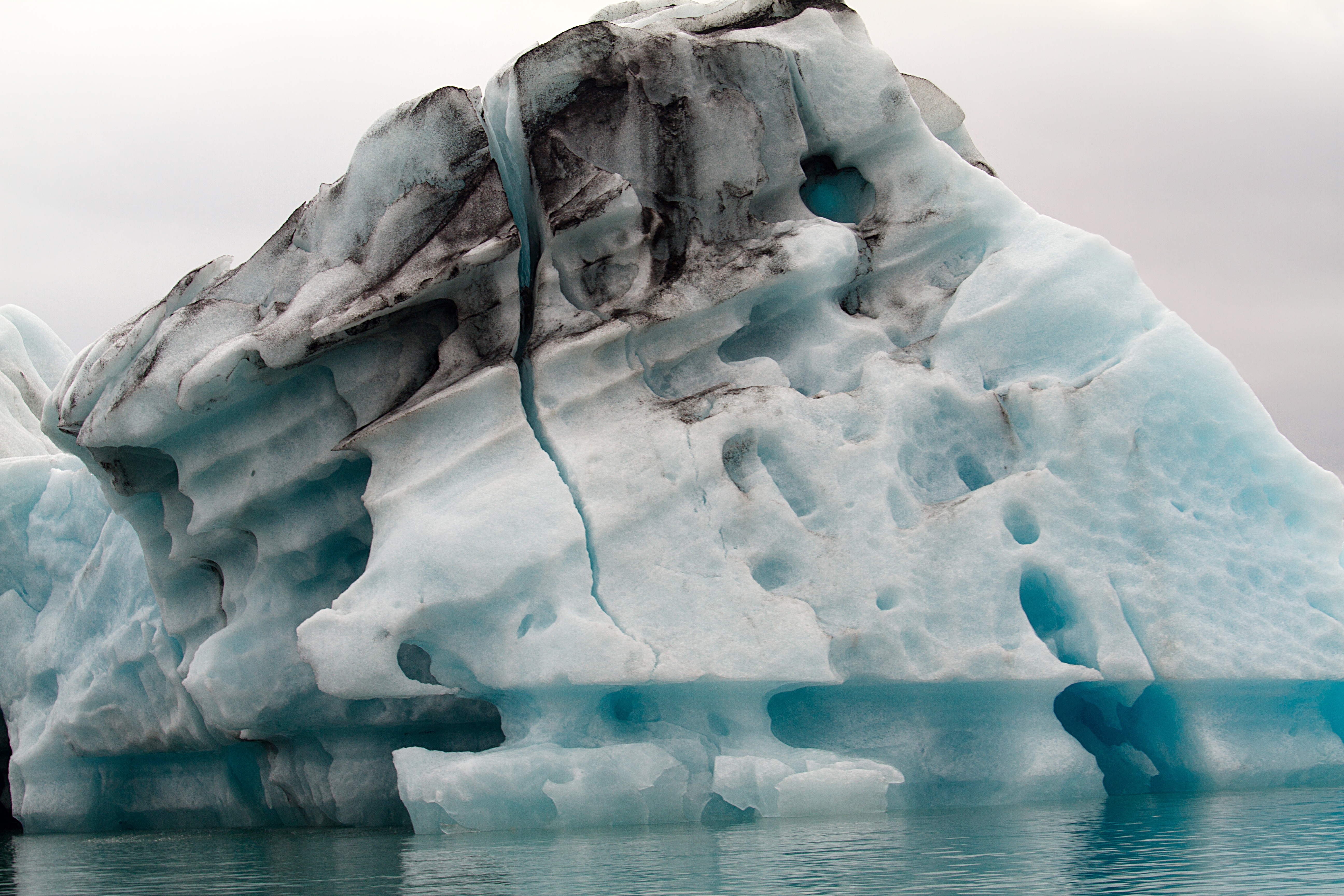 Скачать обои бесплатно Айсберги, Ледник, Лагуна, Исландия, Природа картинка на рабочий стол ПК