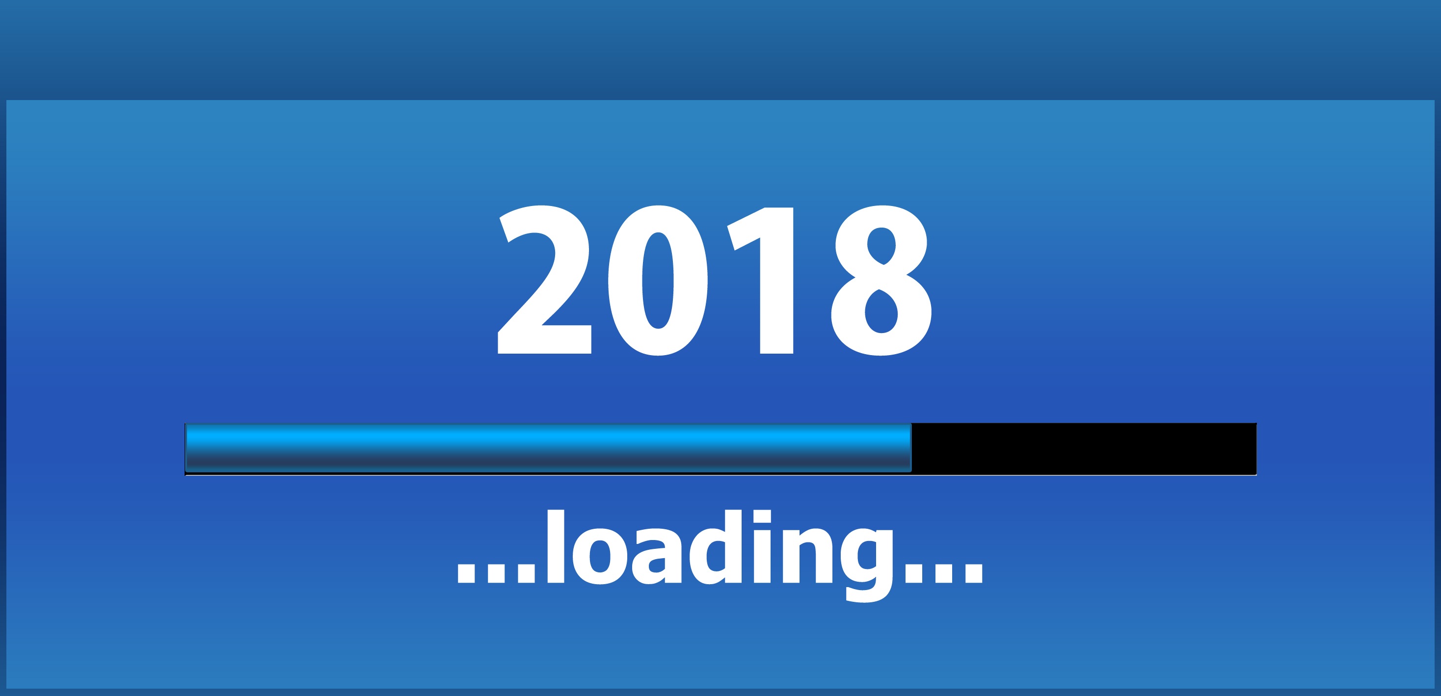 loading, holiday, new year 2018, blue, new year
