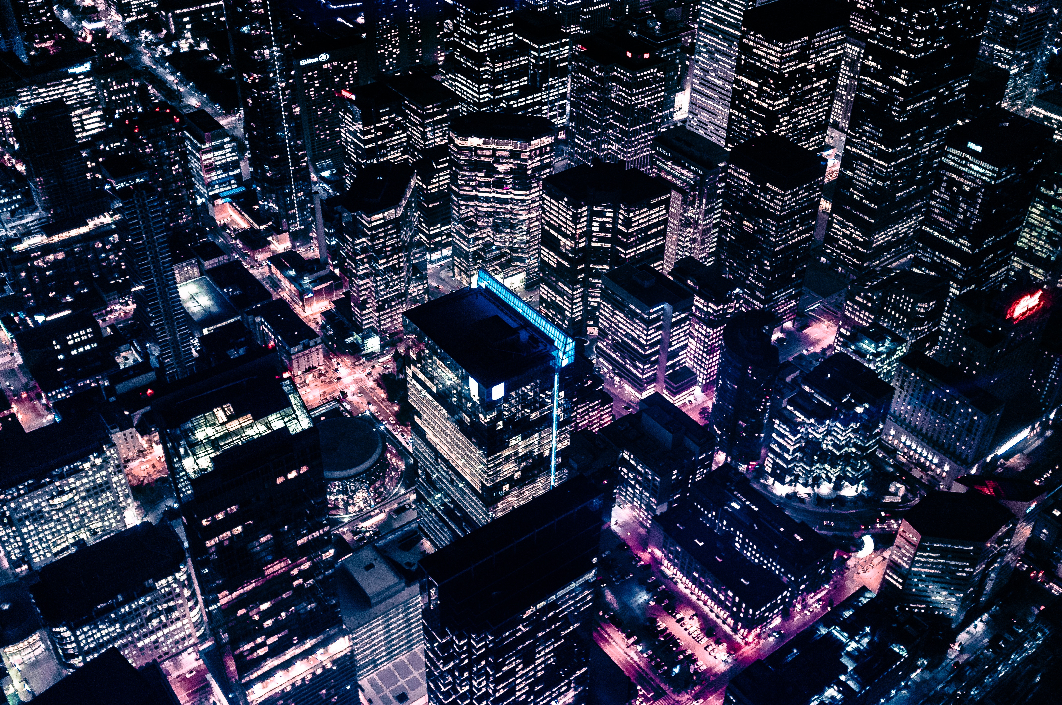 Город вид сверху
