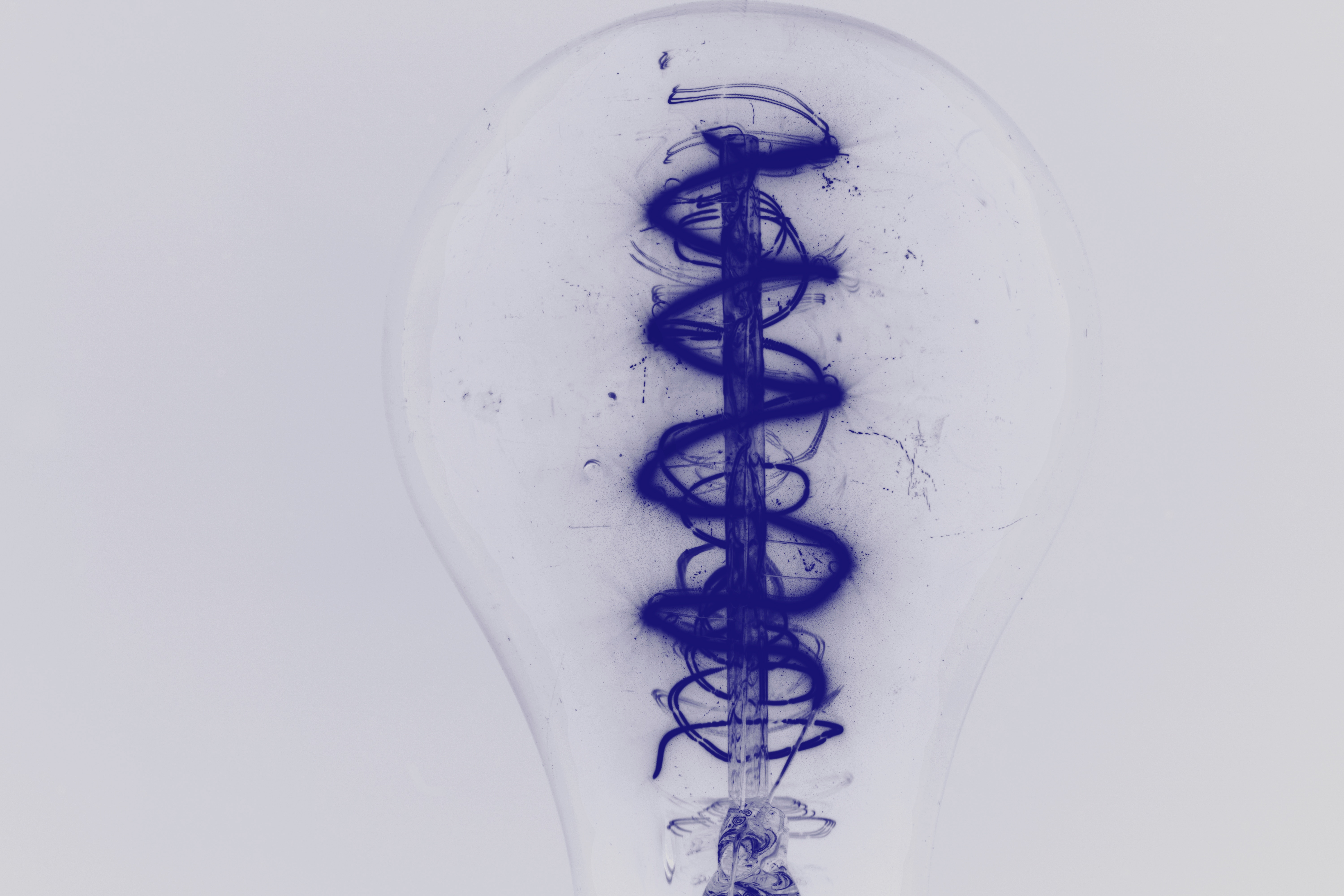 Download mobile wallpaper Electric, Glower, Filament, Macro, Close Up, Spiral, Light Bulb for free.