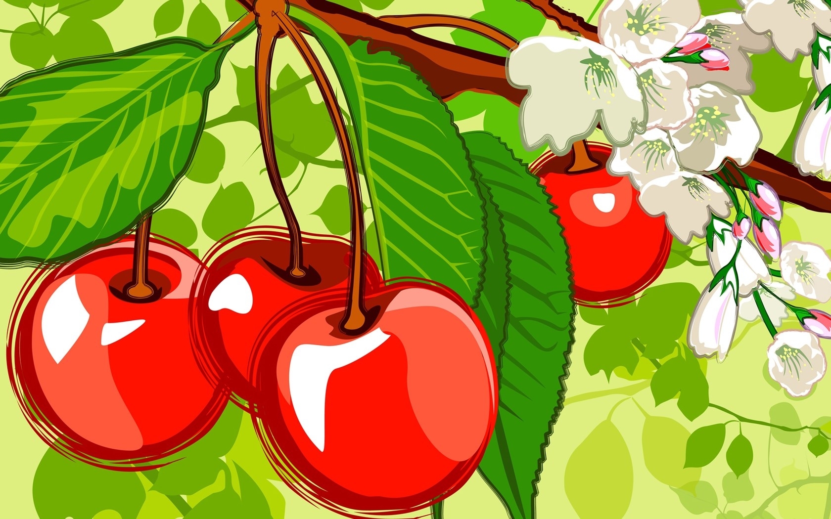 Download mobile wallpaper Cherry, Background, Fruits, Pictures for free.