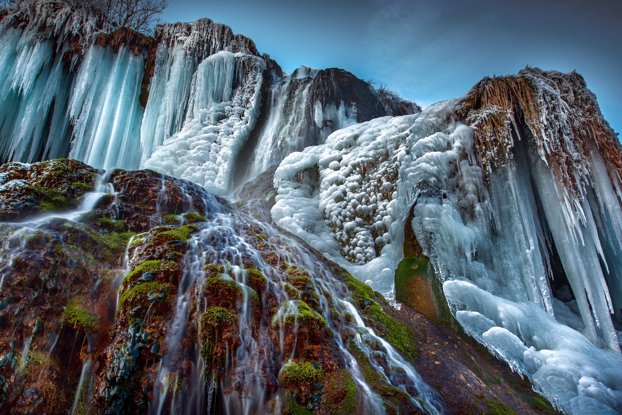 Free download wallpaper Winter, Nature, Ice, Waterfall, Earth on your PC desktop
