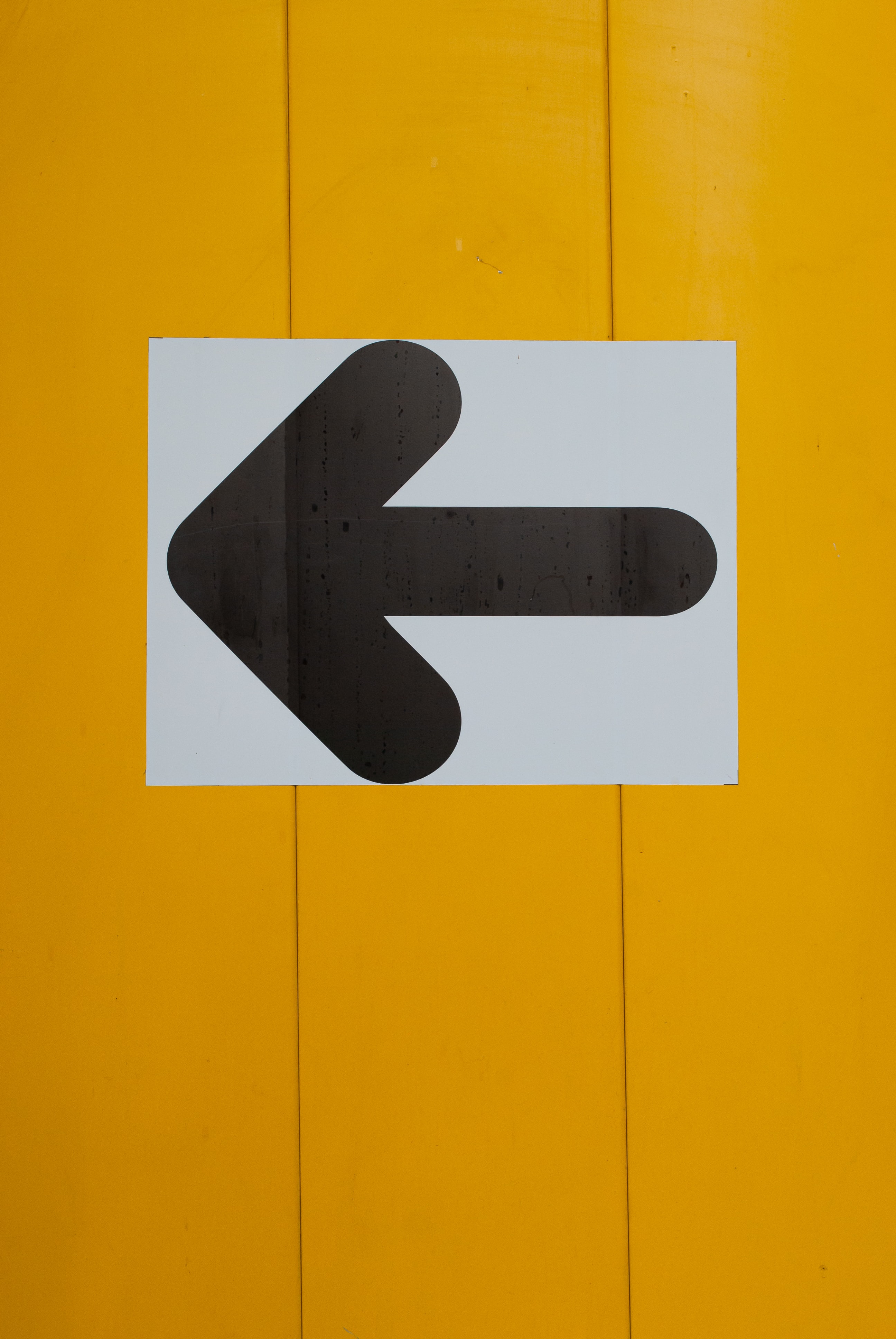 HD wallpaper minimalism, arrow, yellow, wall, pointer