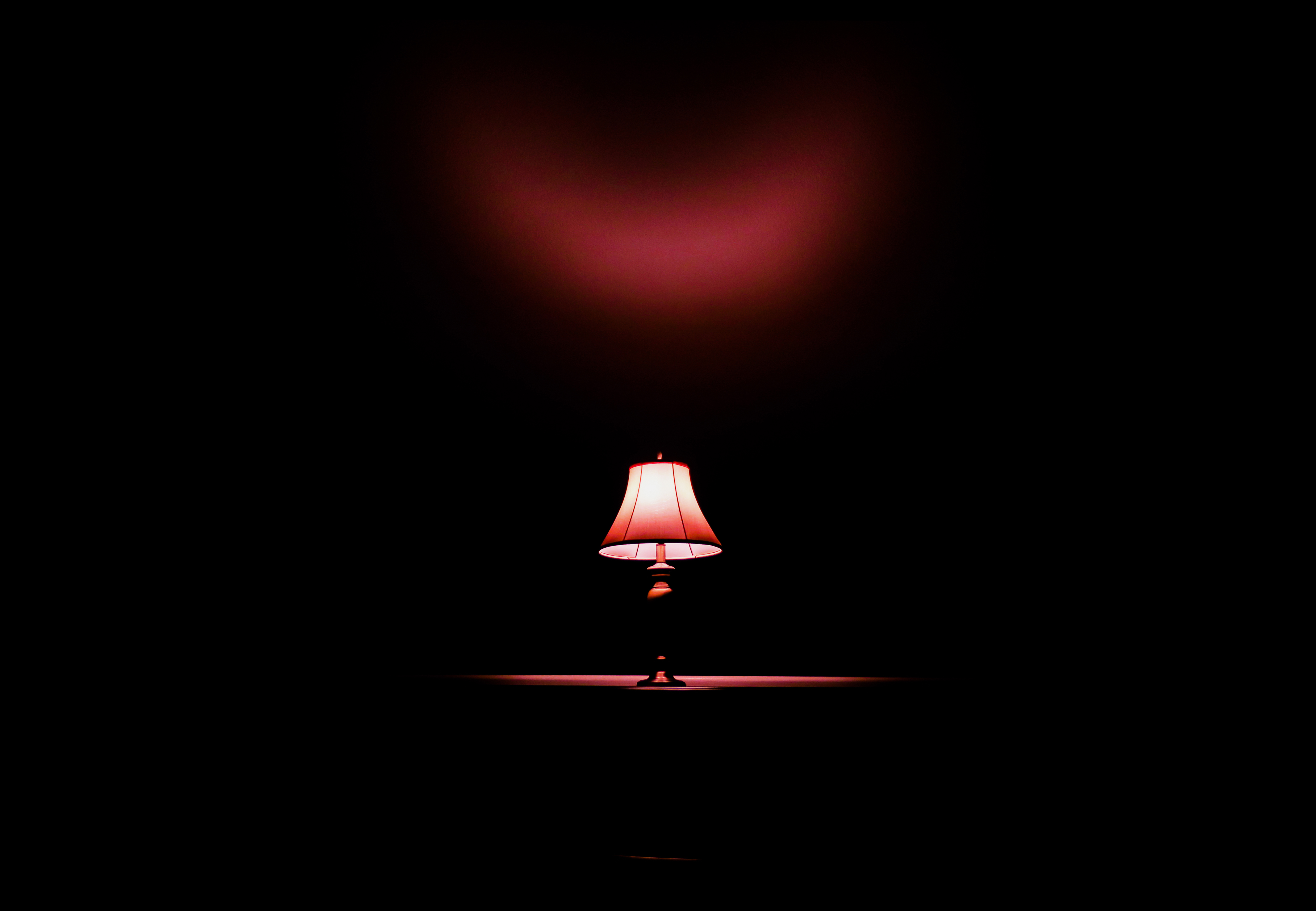 lamp, darkness, light, dark, shine, shadow 5K