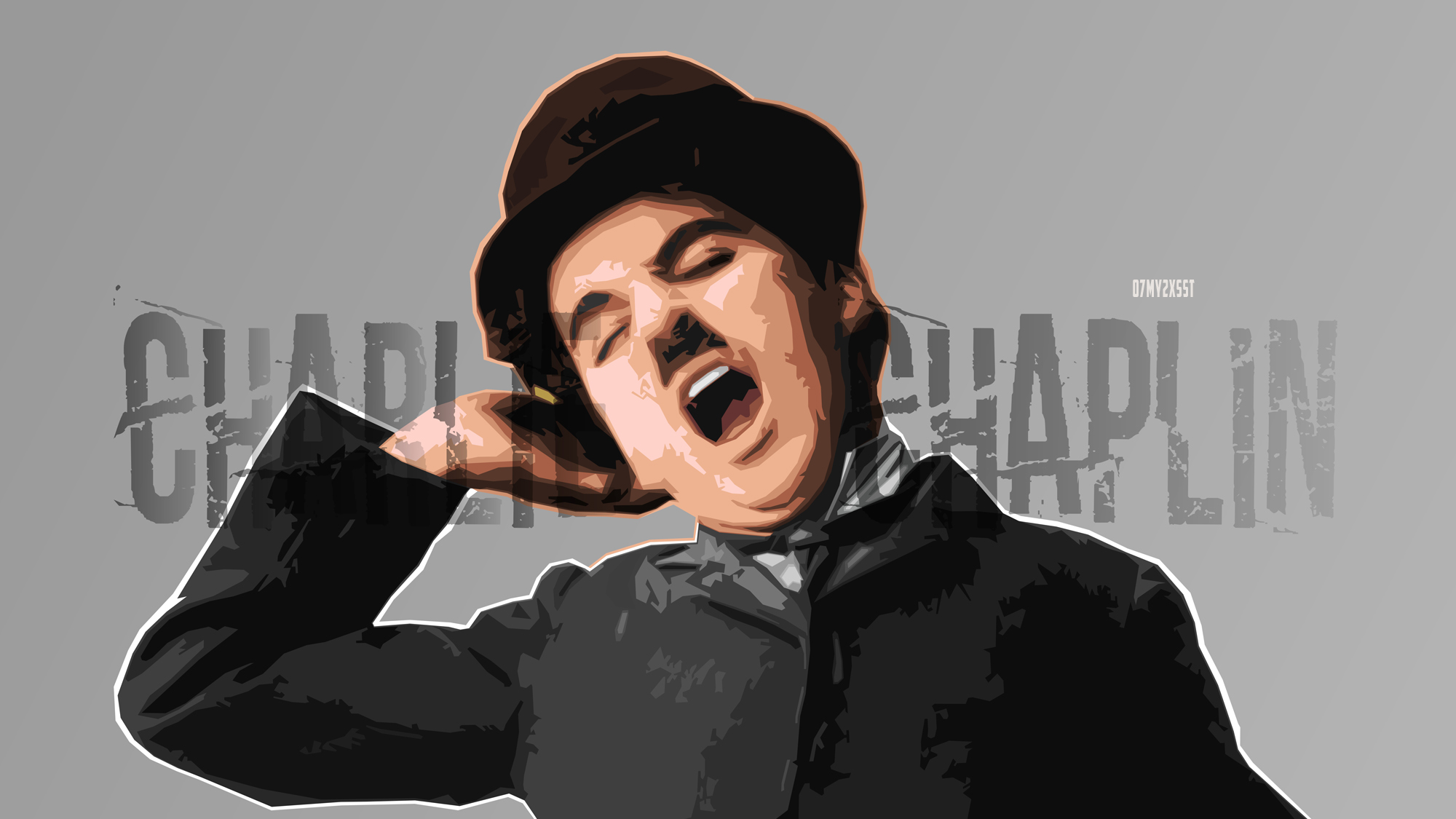 Download mobile wallpaper Charlie Chaplin, Vintage, Portrait, Retro, Celebrity, Actor for free.