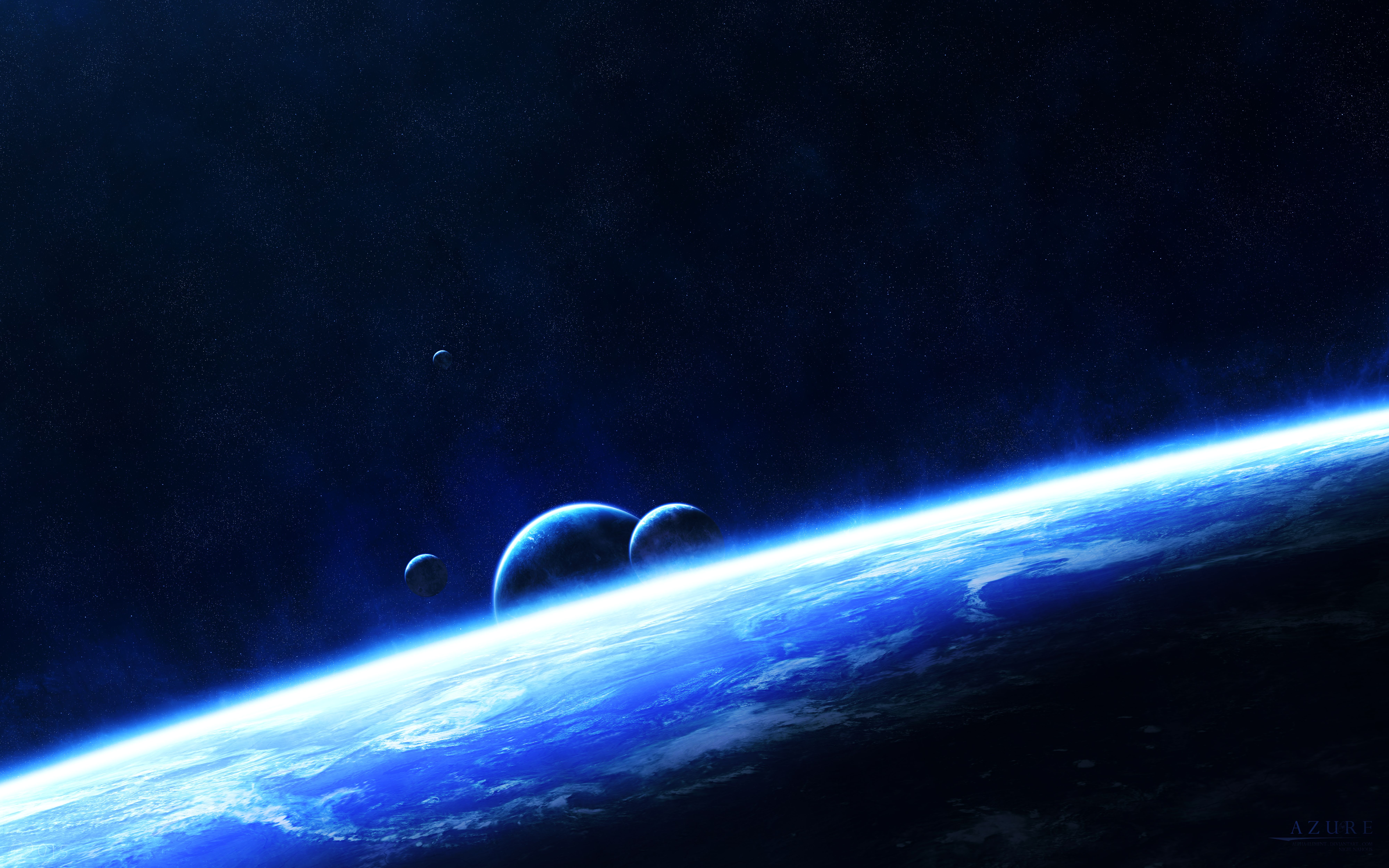 Download mobile wallpaper Glow, Universe, Planets for free.