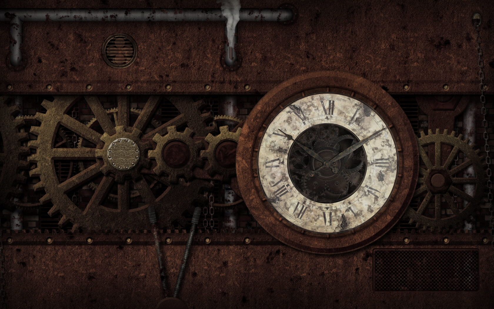 clock, sci fi, steampunk