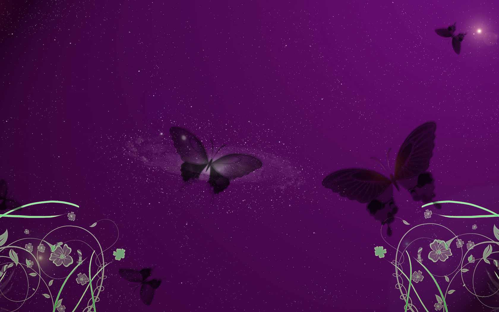PC Wallpapers butterfly, animal, design, purple