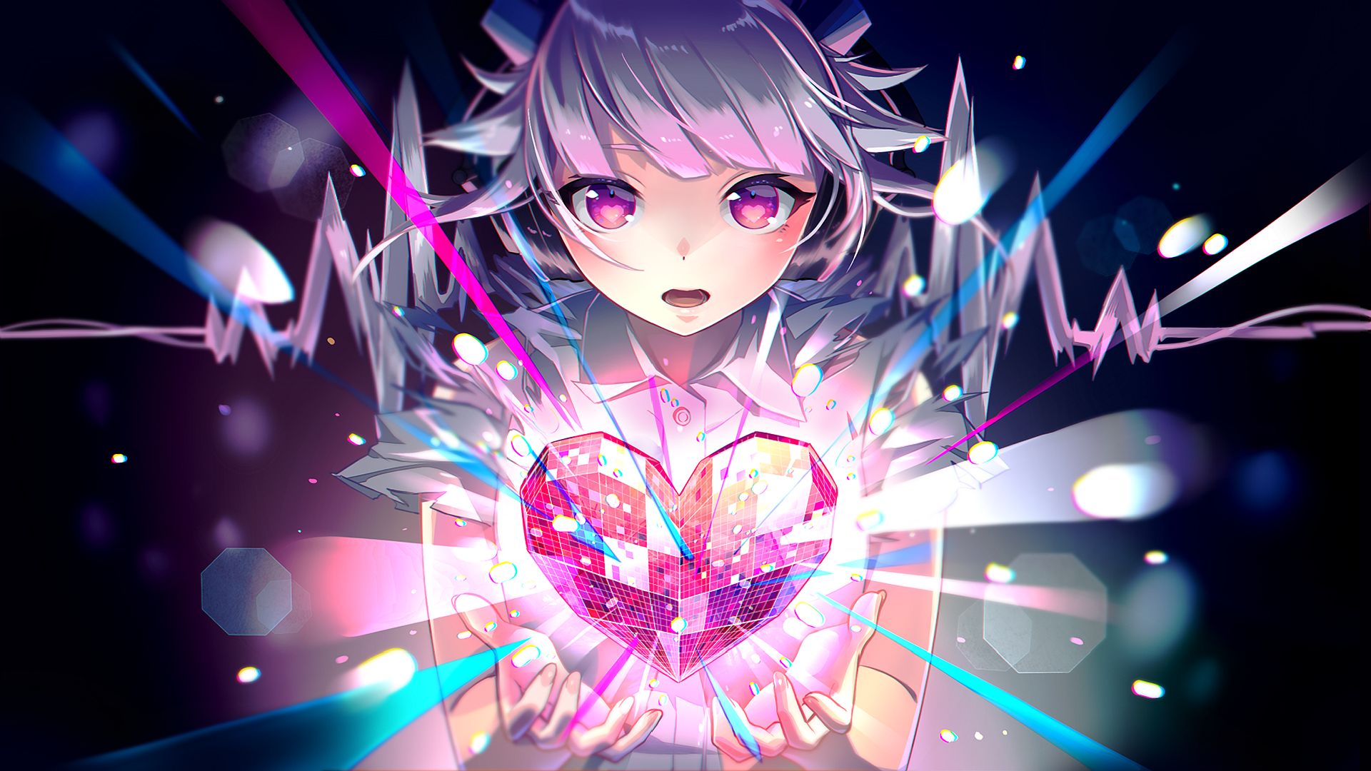 Сердце аниме арт