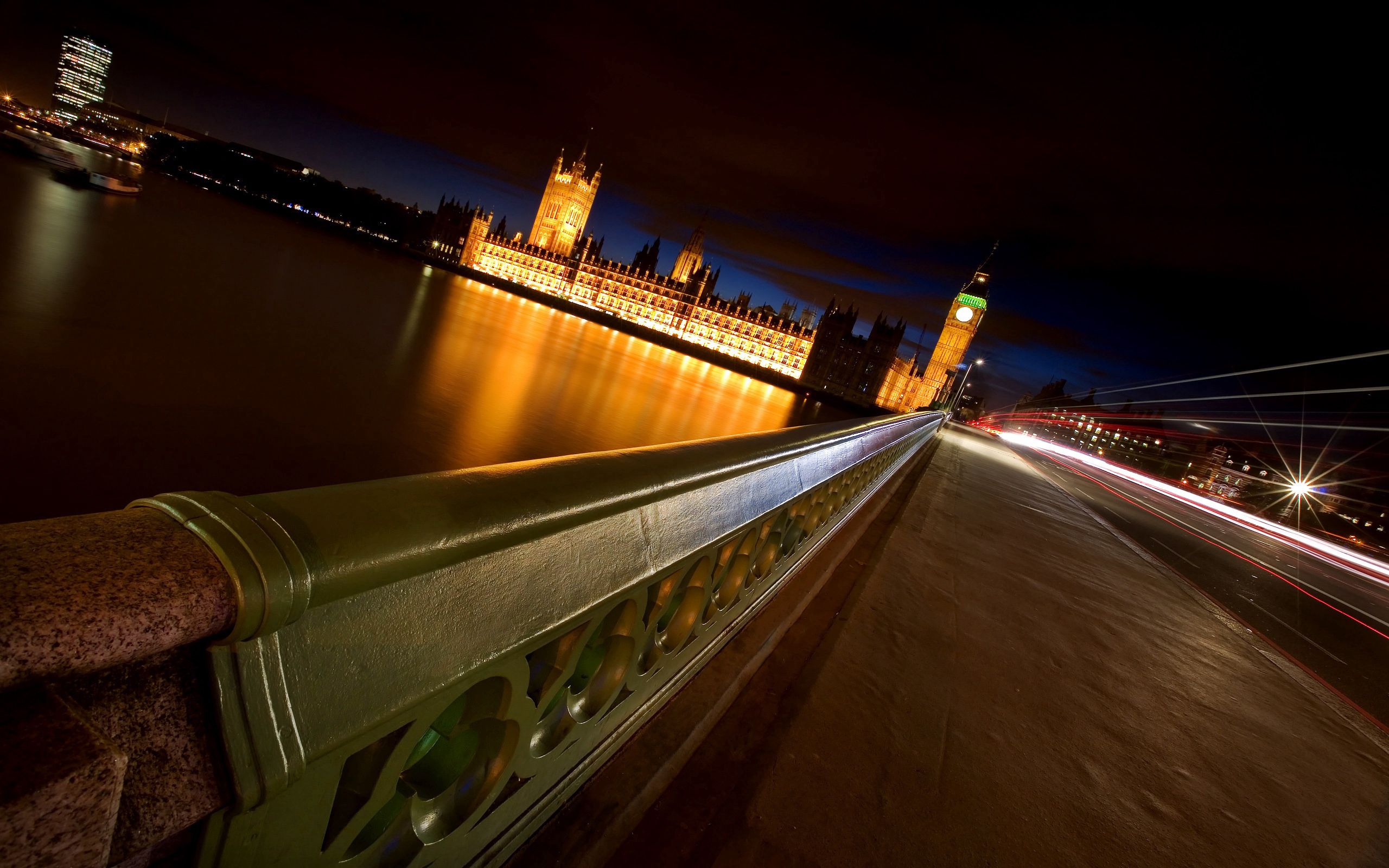 Laden Sie das Städte, Brücke, Übernachtung, Big Ben, London, Flüsse-Bild kostenlos auf Ihren PC-Desktop herunter