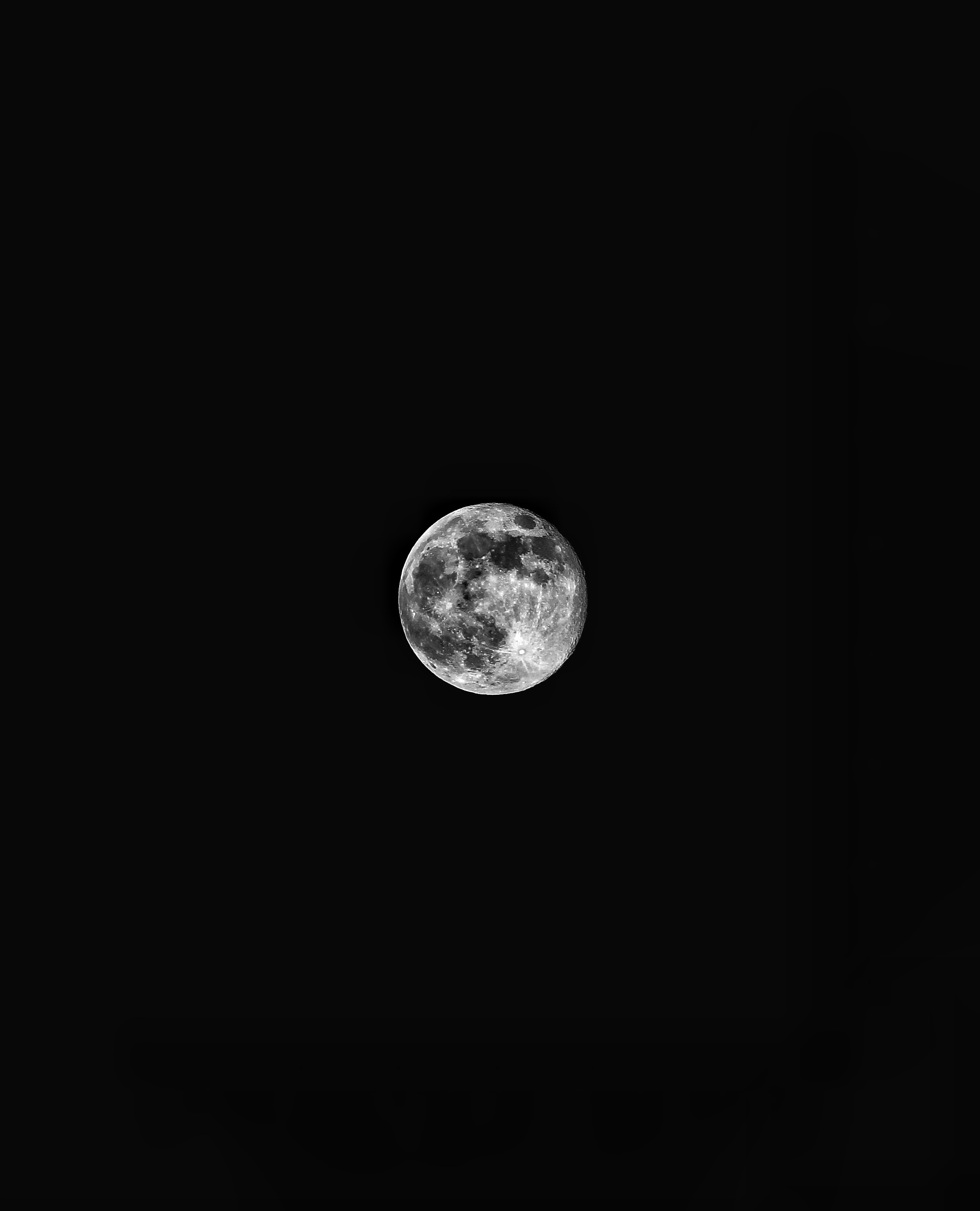 sky, night, black, moon phone wallpaper