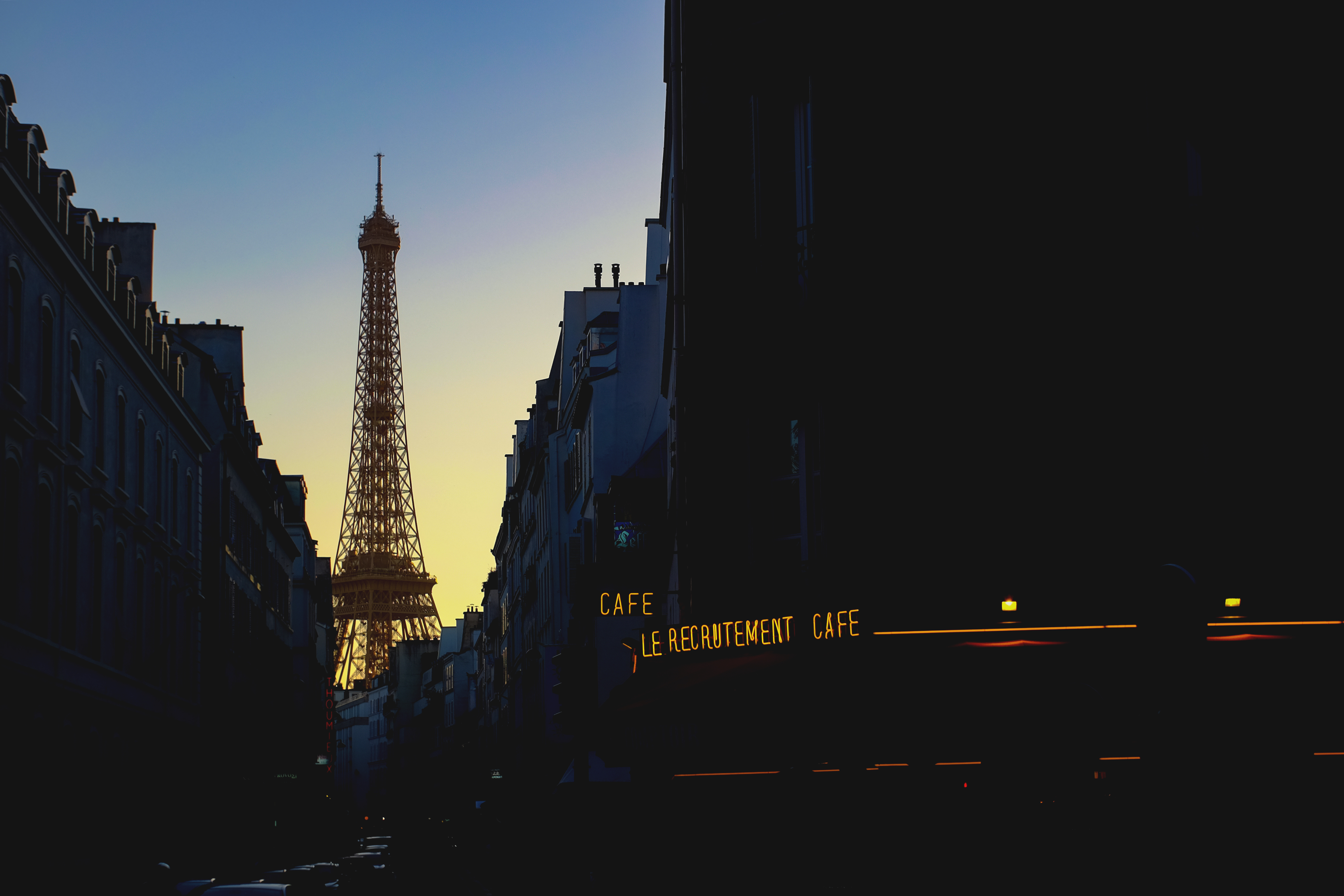 100441 免費下載壁紙 城市, 巴黎, 艾菲尔铁塔, 法国, 晚上 屏保和圖片