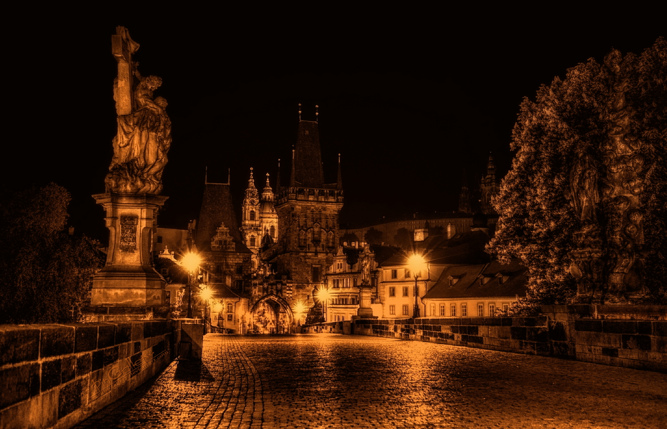 Замки Праги ночью