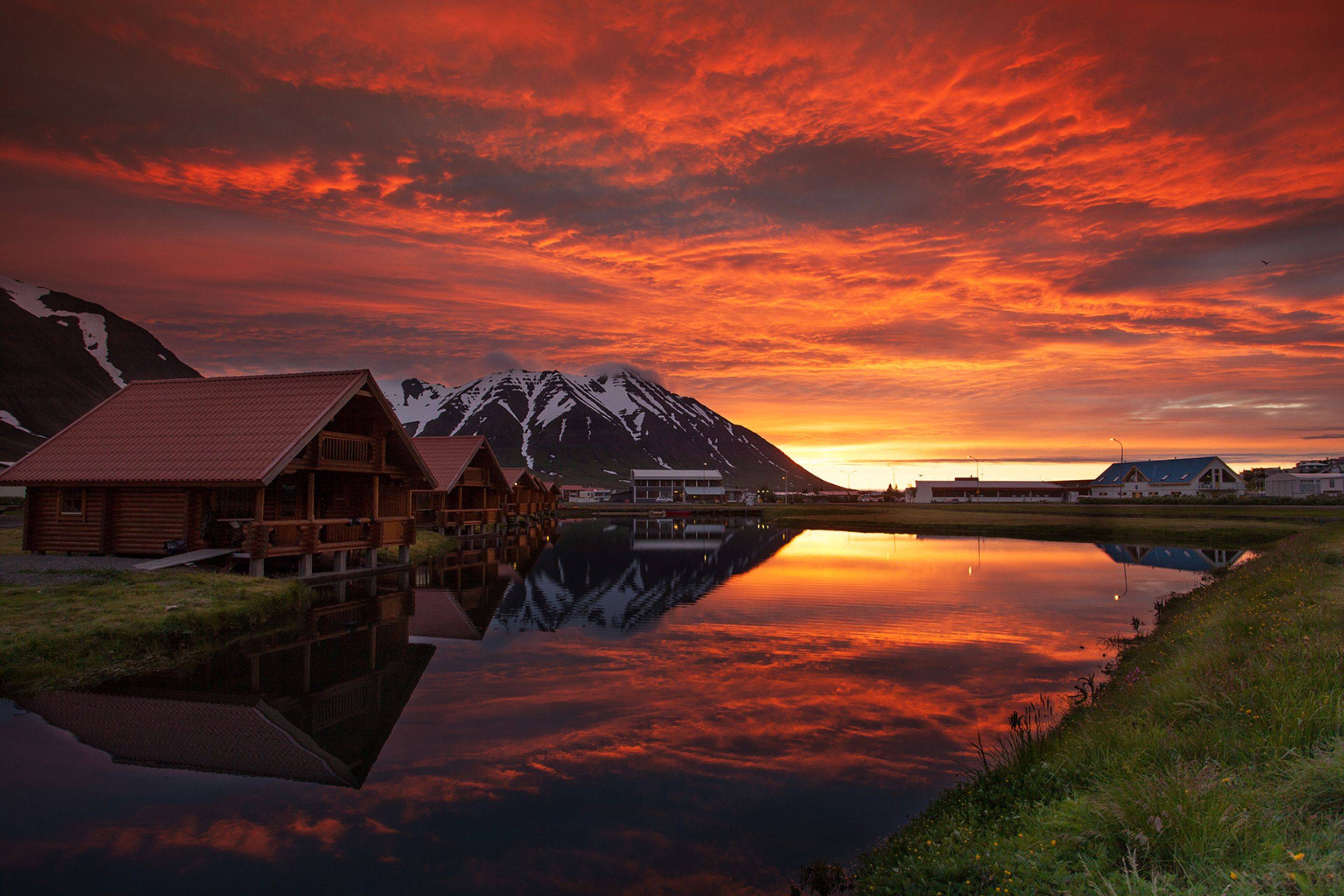 600670 завантажити картинку фотографія, ісландія, рефлексія, земля, захід сонця - шпалери і заставки безкоштовно