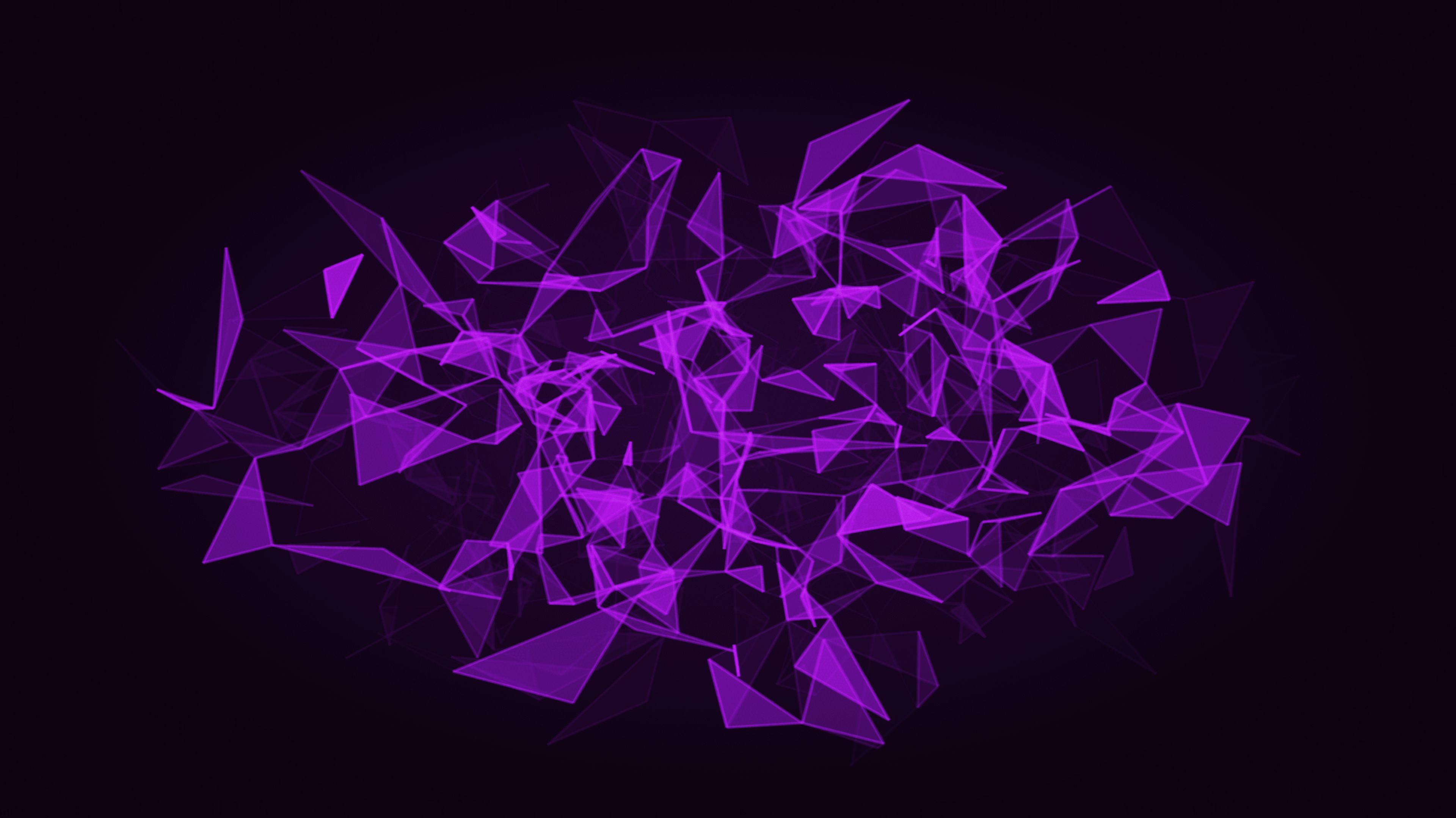 abstract, purple, polygon, triangle