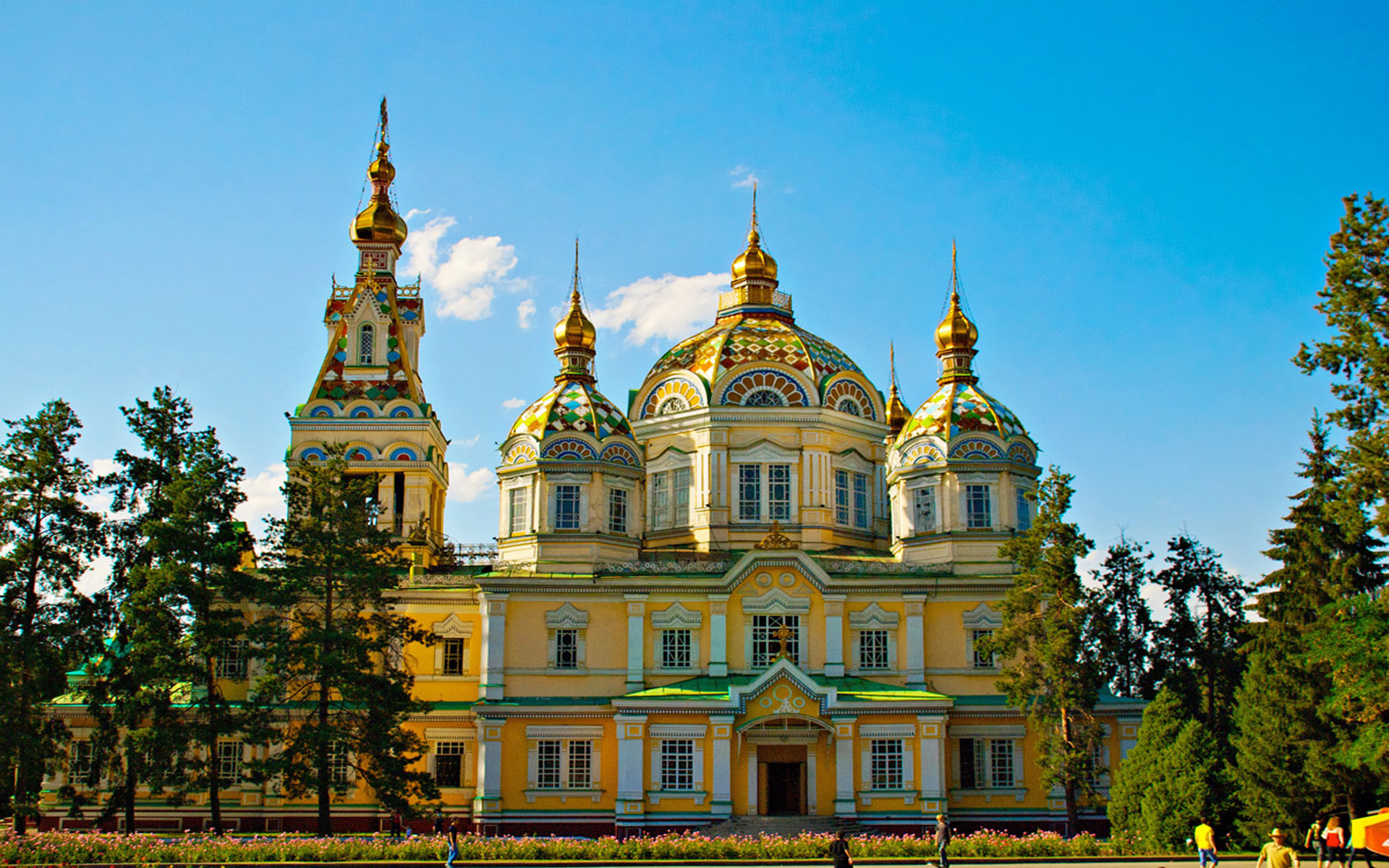 religious, cathedral, kazakhstan, man made, cathedrals 1080p