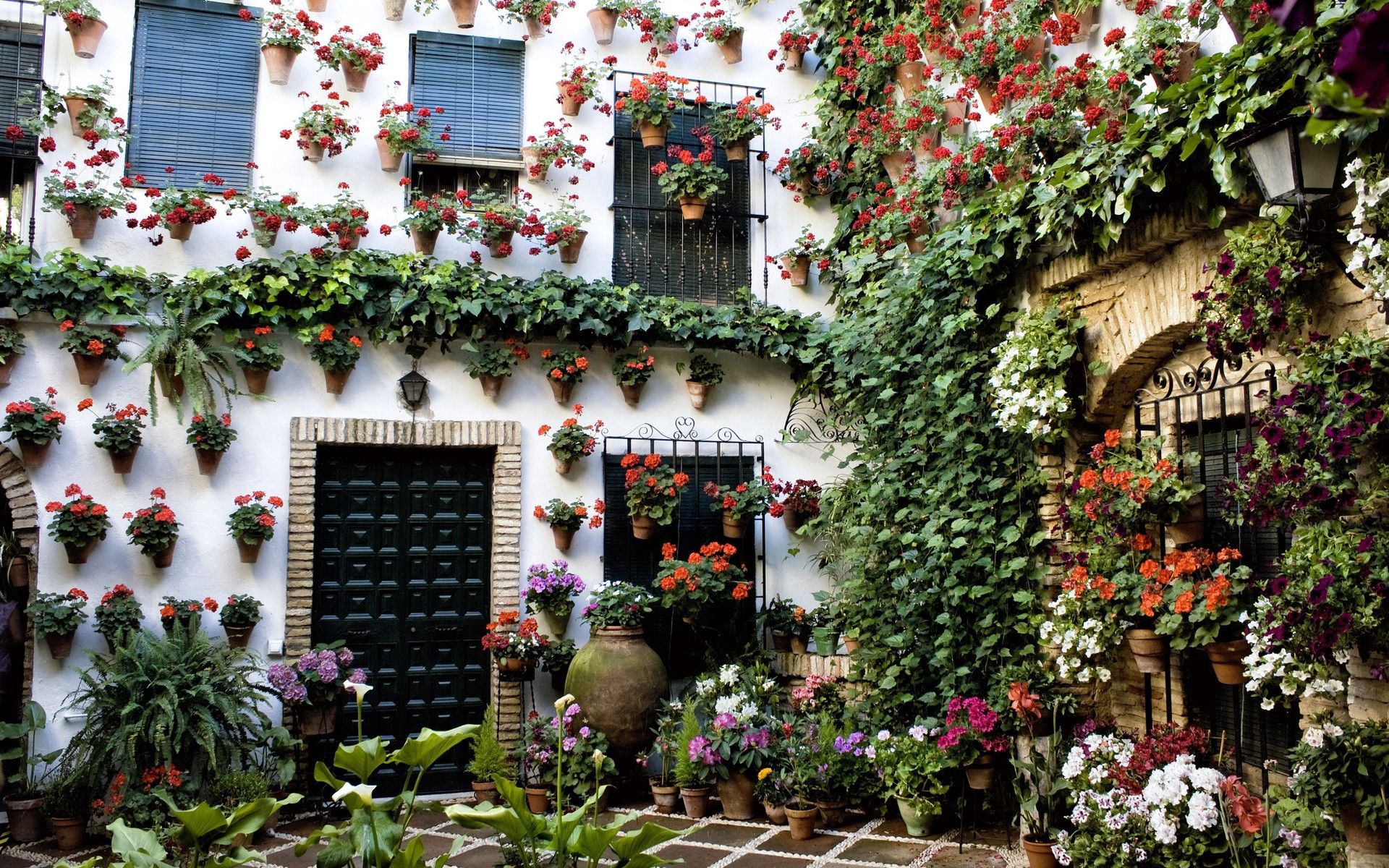 building, flowers, miscellaneous, miscellanea, house, handsomely, it's beautiful