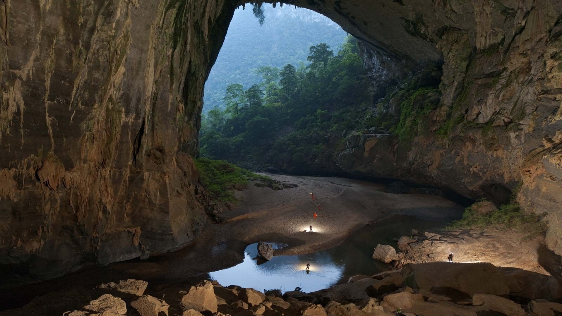 son doong cave, earth, cave, caves phone background