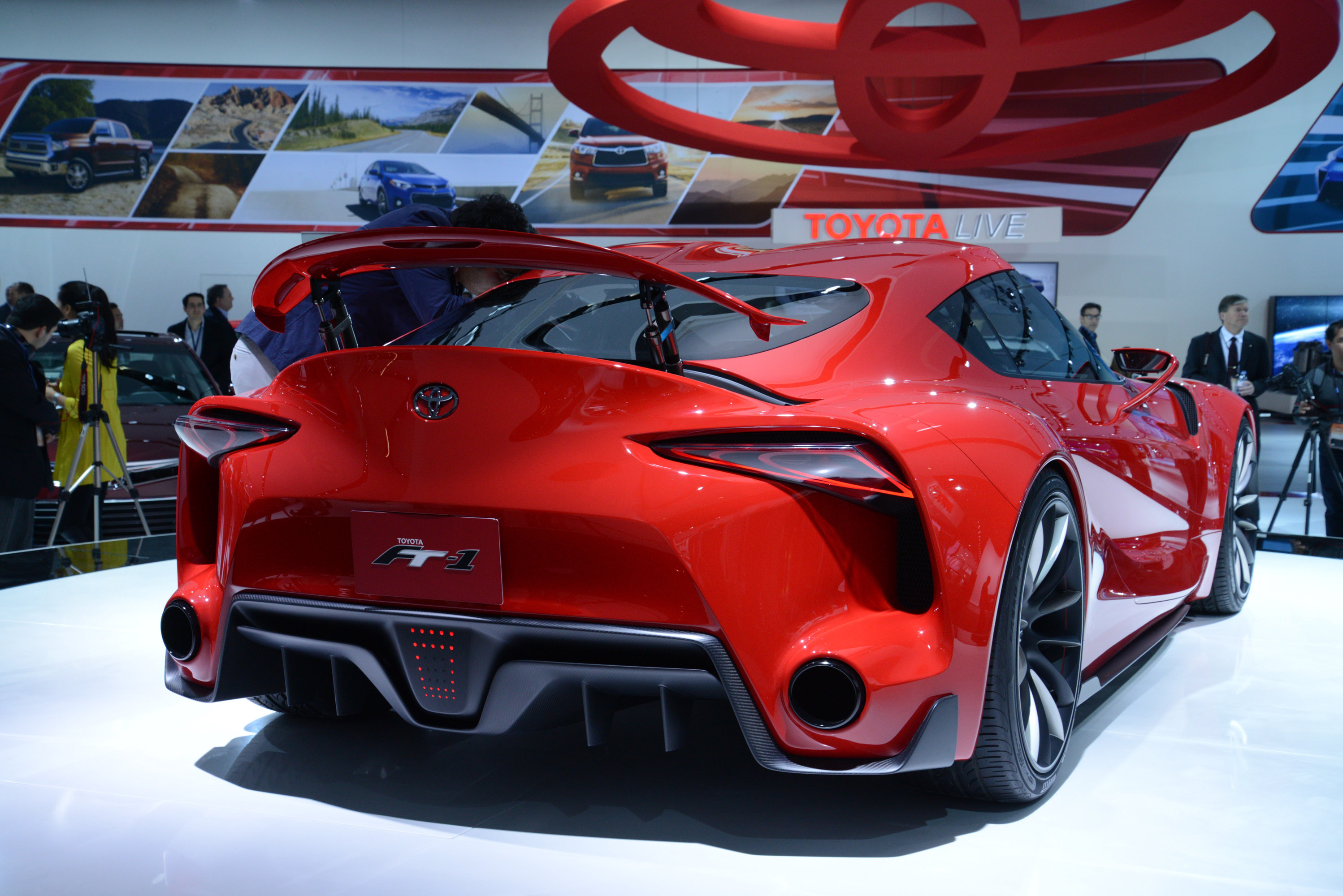 toyota, cars, red, ft 1, concept, 2014, detroit HD wallpaper