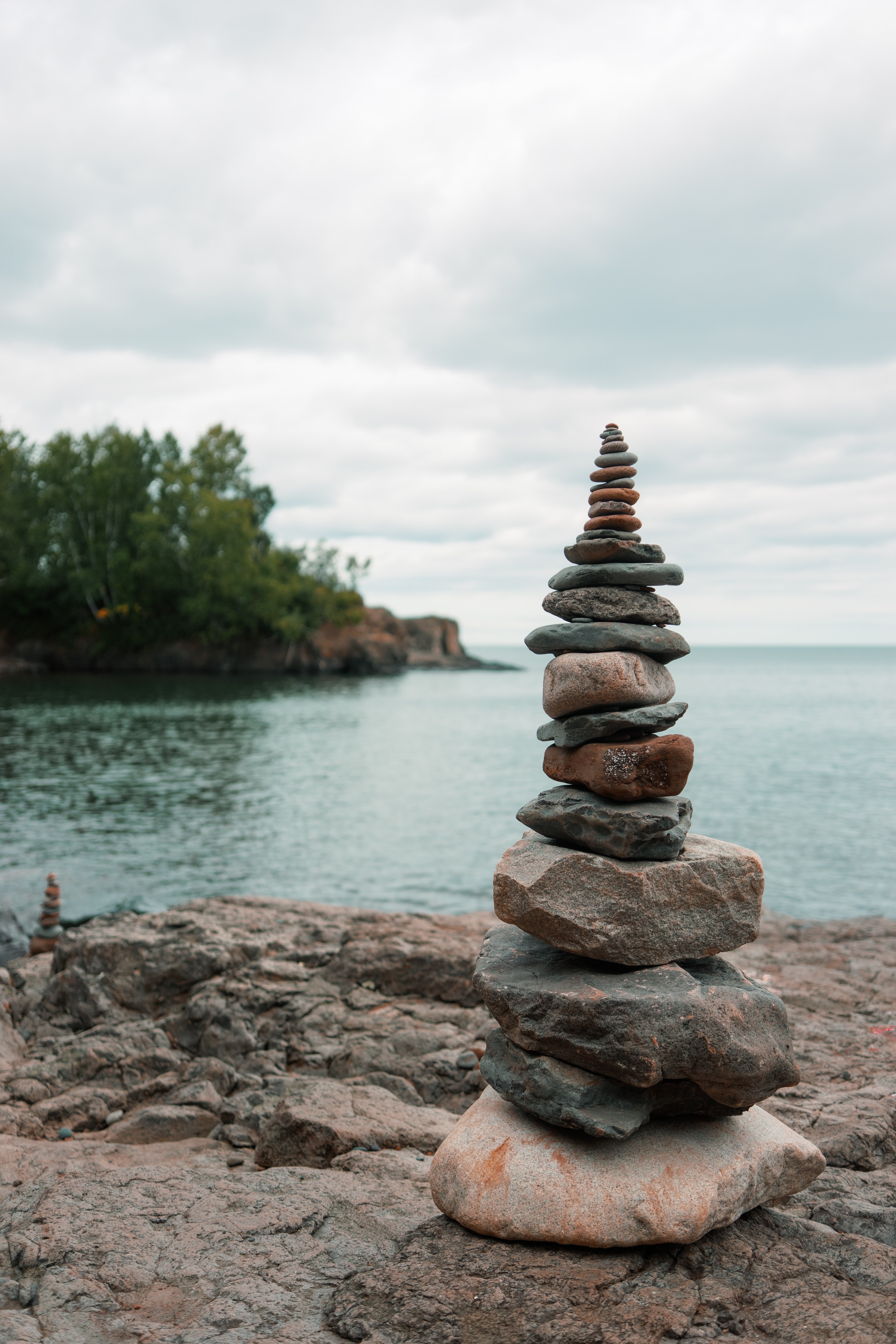 balance, sky, harmony, sea, nature, stones