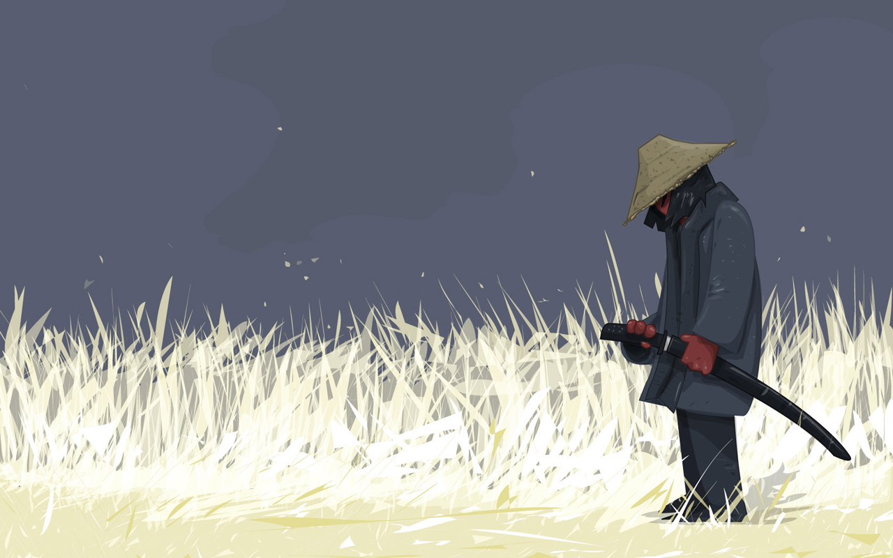 Самурай в поле
