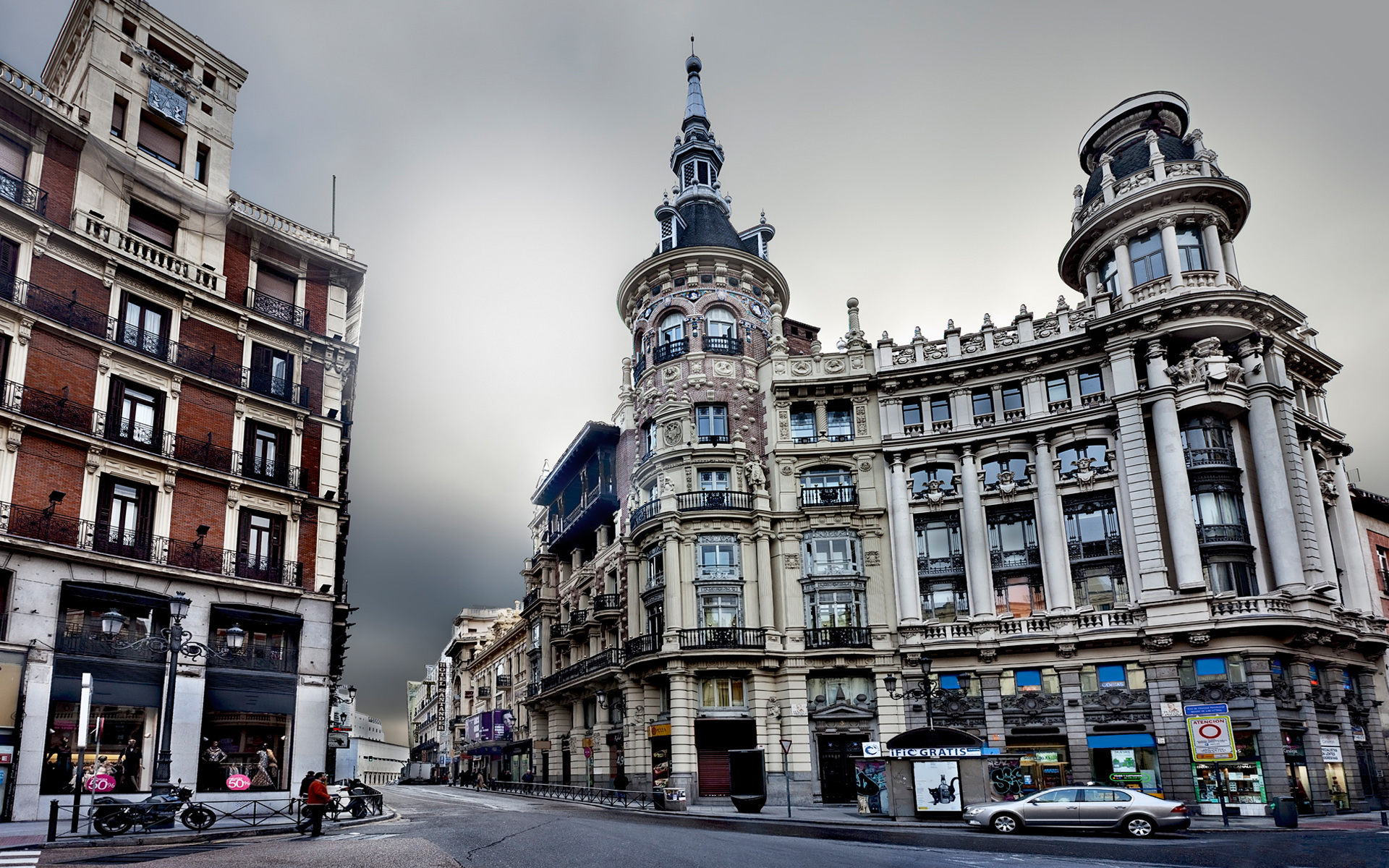 madrid, man made, architecture, building, city, spain Full HD