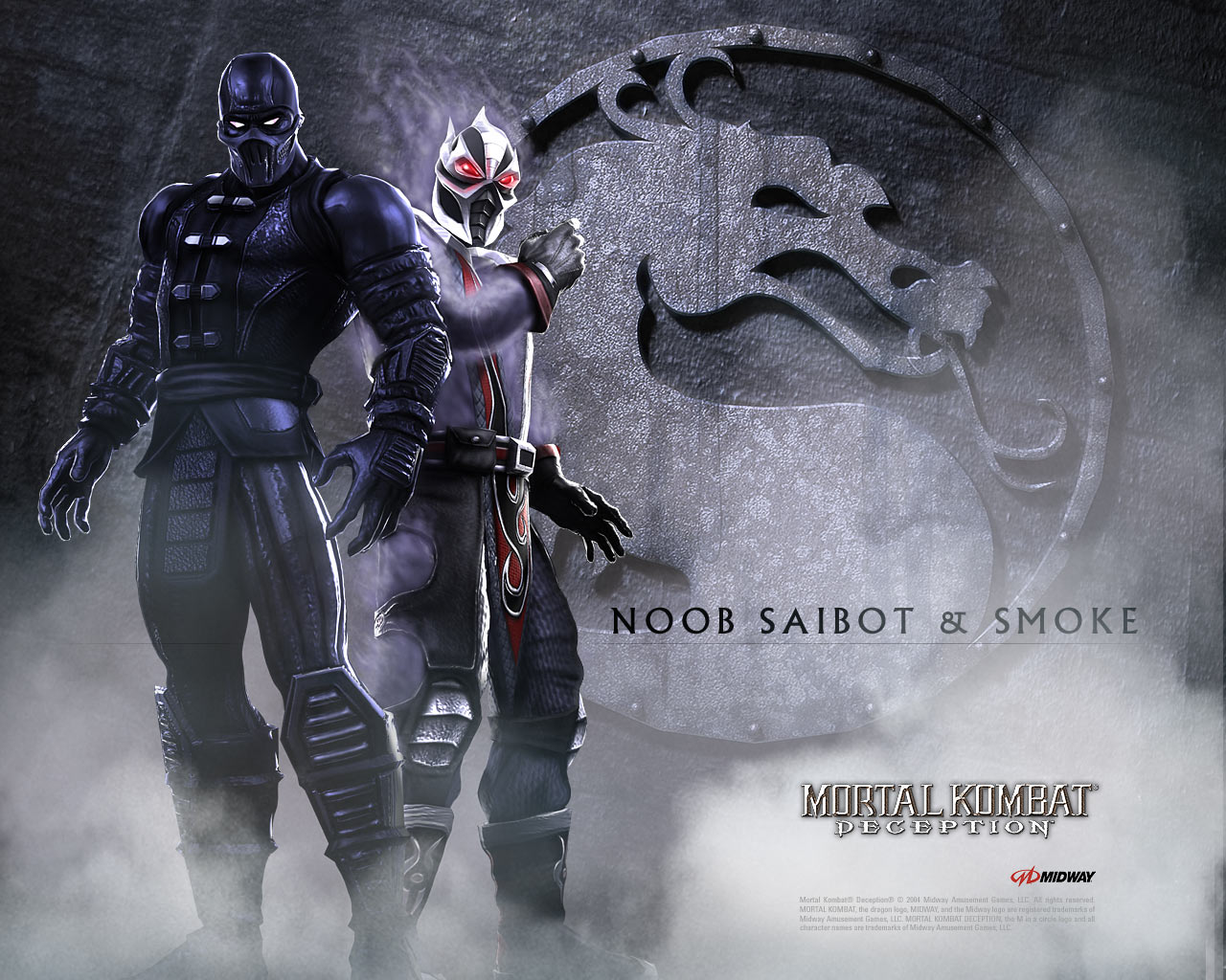 mortal kombat, video game, noob saibot, smoke (mortal kombat) wallpaper for mobile