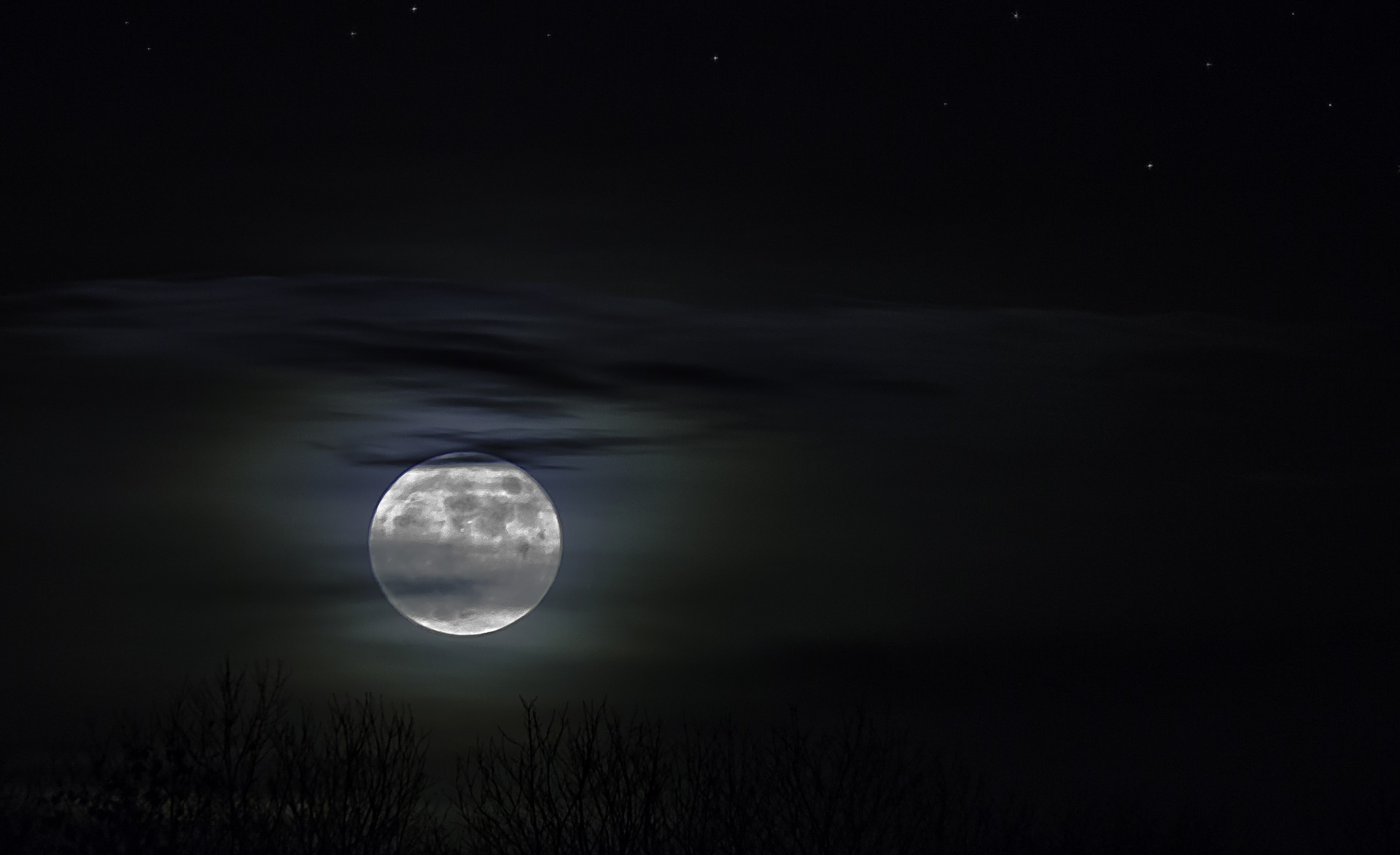 black, earth, moon, atmosphere, moonlight, night 1080p