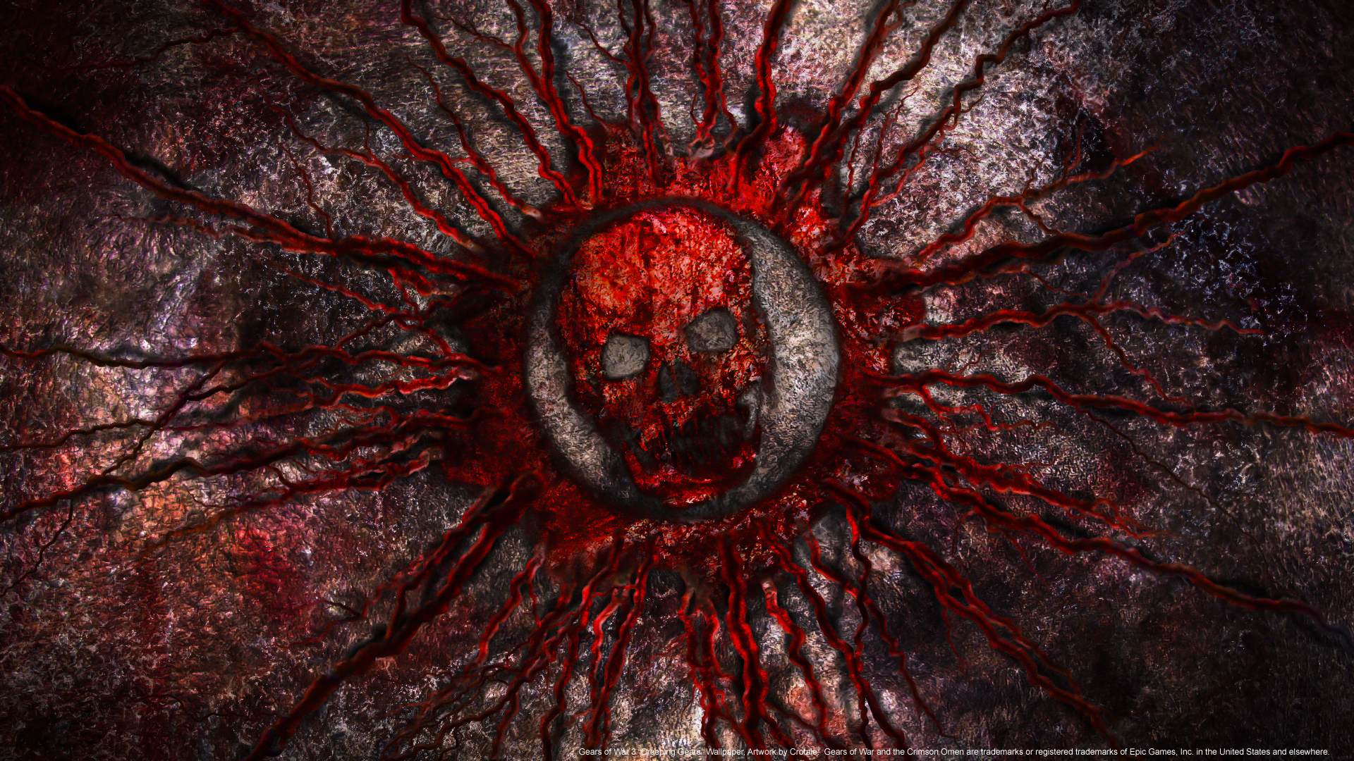 blood, skull, gears of war, logo, gears of war 3, video game cellphone