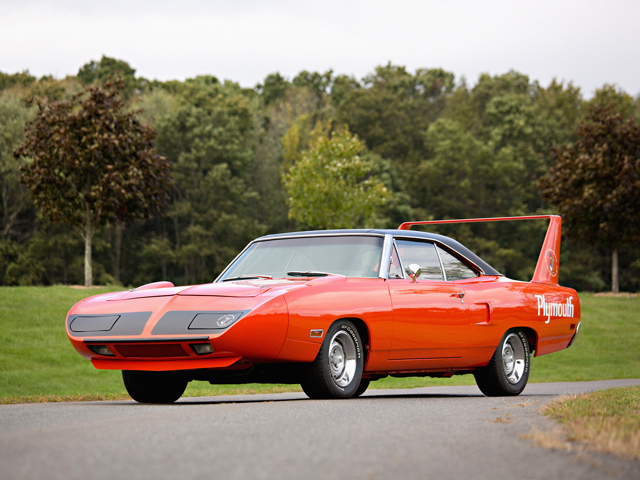 cars, red, muscle car, plymouth, road runner, superbird mobile wallpaper