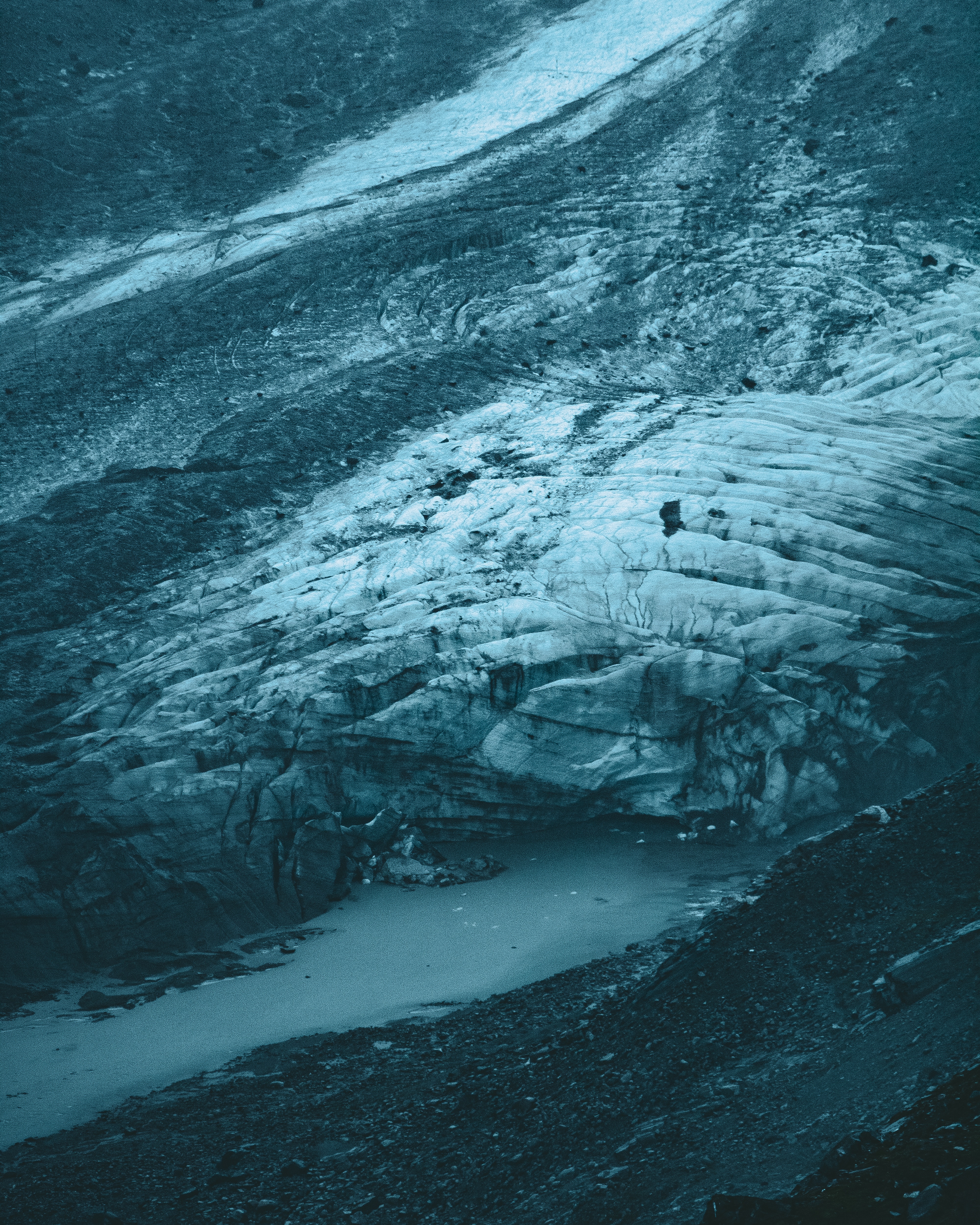 Free download wallpaper Landscape, Glacier, Ice, View From Above, Nature, Grey on your PC desktop