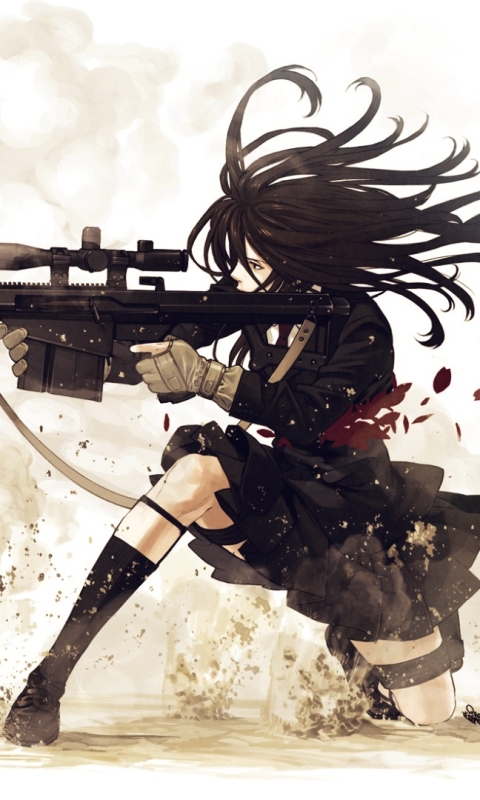 Sniper rifle Anime Drawing, Anime, assault Rifle, cartoon, sniper png |  PNGWing