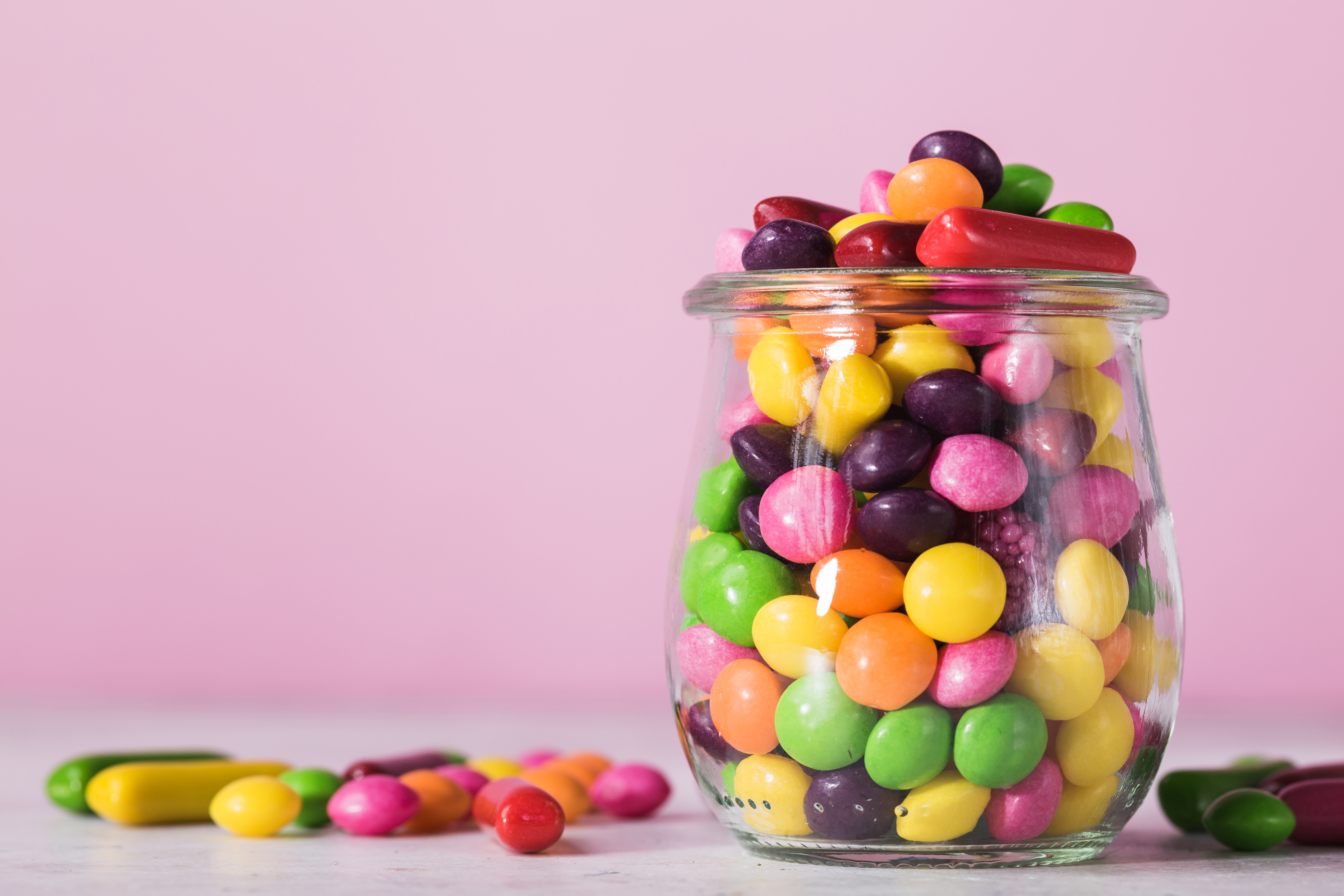 Download mobile wallpaper Food, Jar, Sweets, Candy for free.