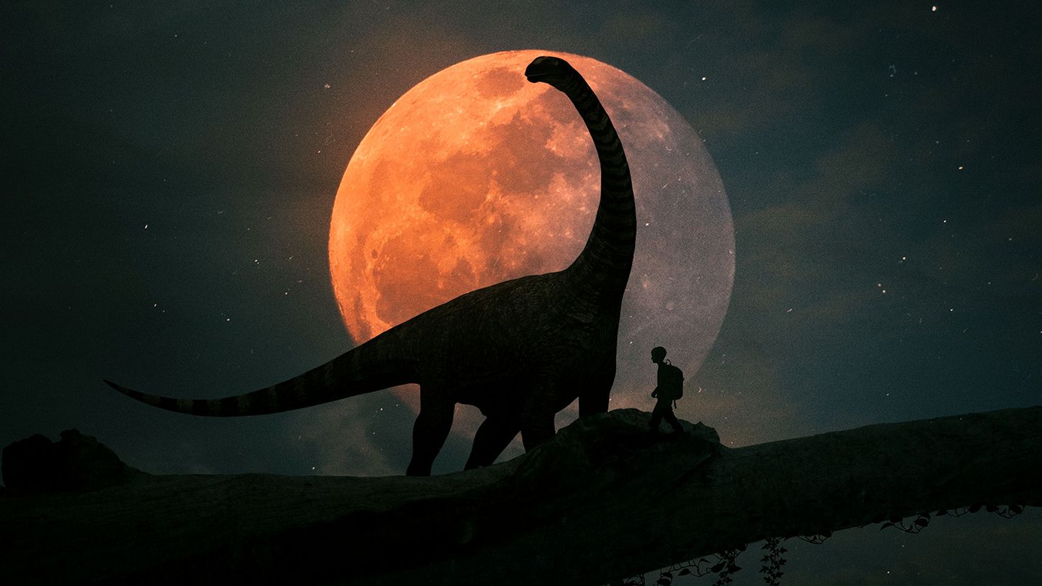 динозавры ночью картинки