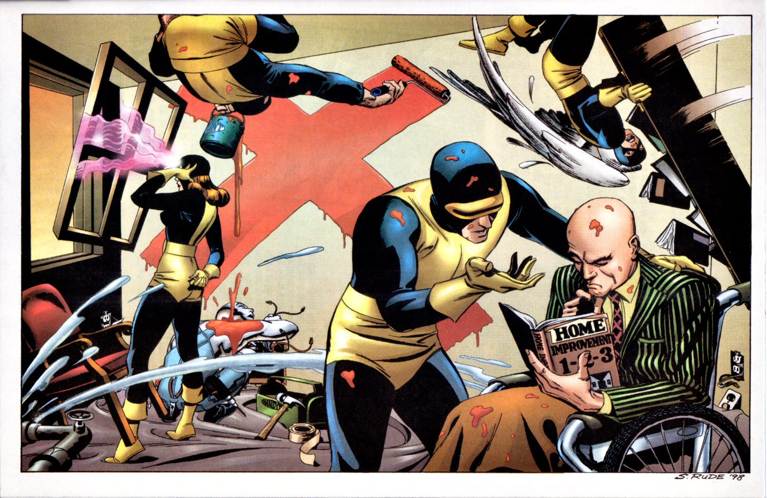 x men, comics, cyclops (marvel comics), professor x HD wallpaper