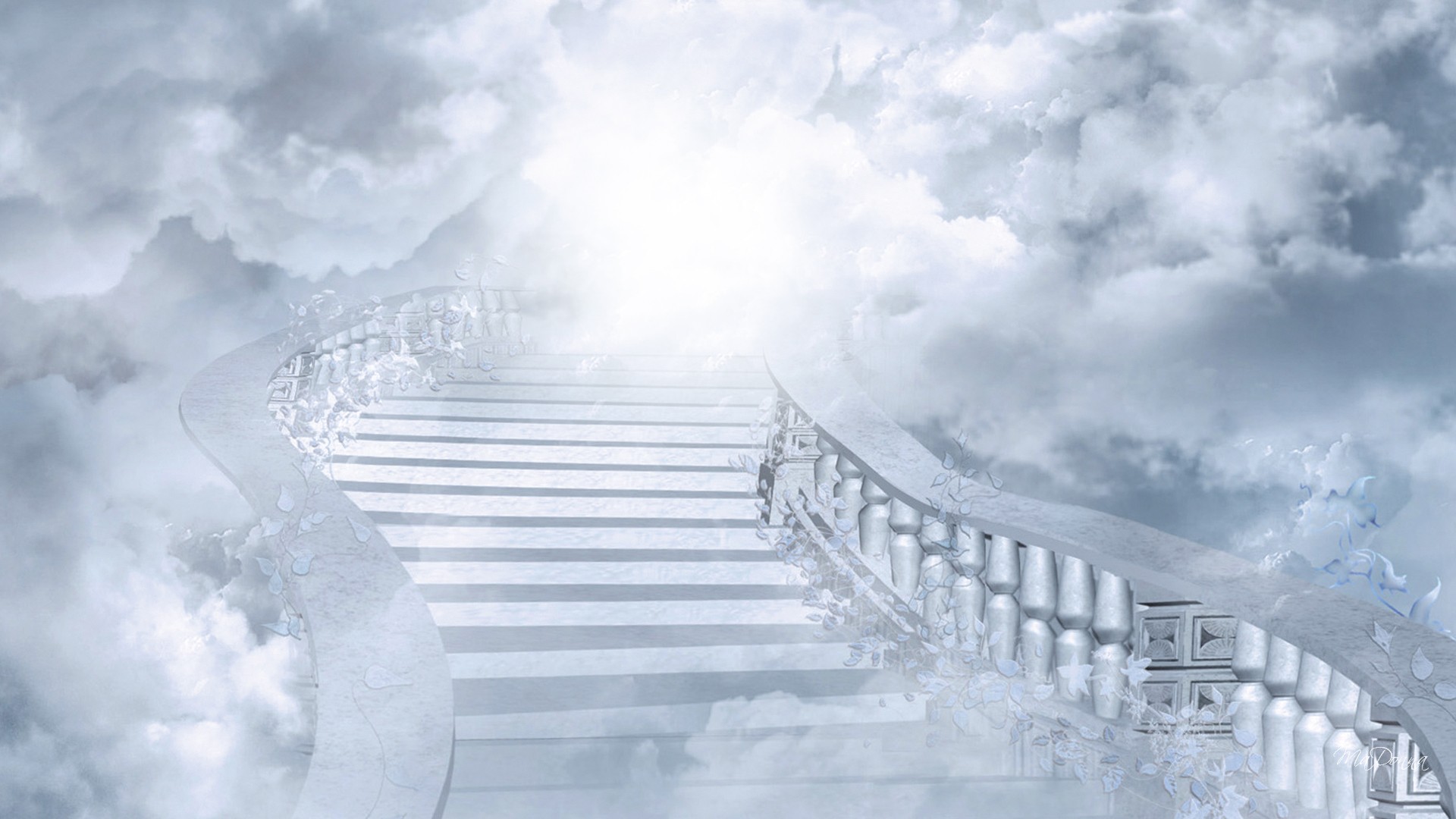 Лиричный фон. Лестница в небо. Лестница в рай. Ледяная лестница. Дорога в рай.