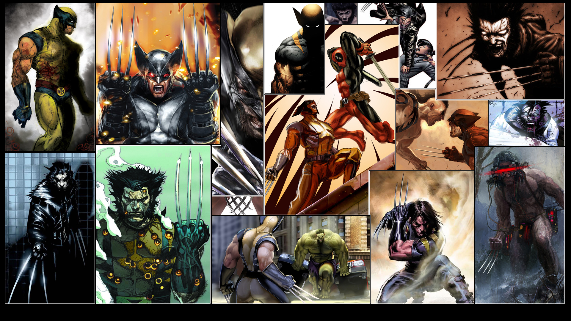 comics, marvel comics, daken (marvel comics), deadpool, hulk, lady deathstrike, logan james howlett, wolverine UHD