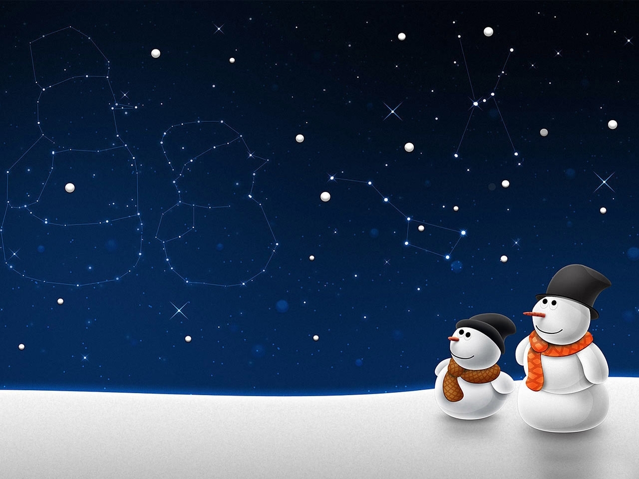 27332 télécharger le fond d'écran hiver, dessins, bonhommes de neige - économiseurs d'écran et images gratuitement