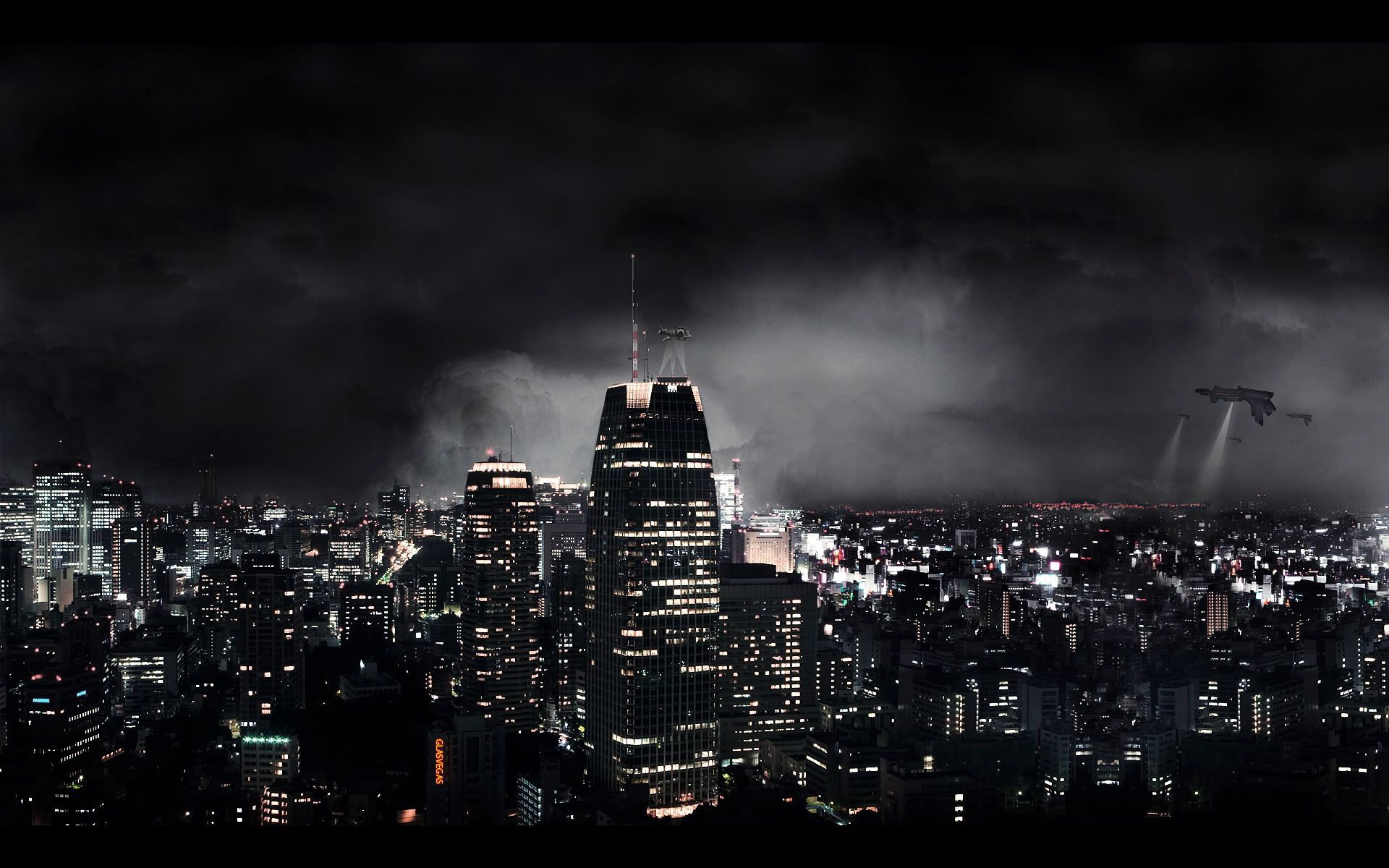 that's incredible, cities, night, skyscrapers, fiction, dark city