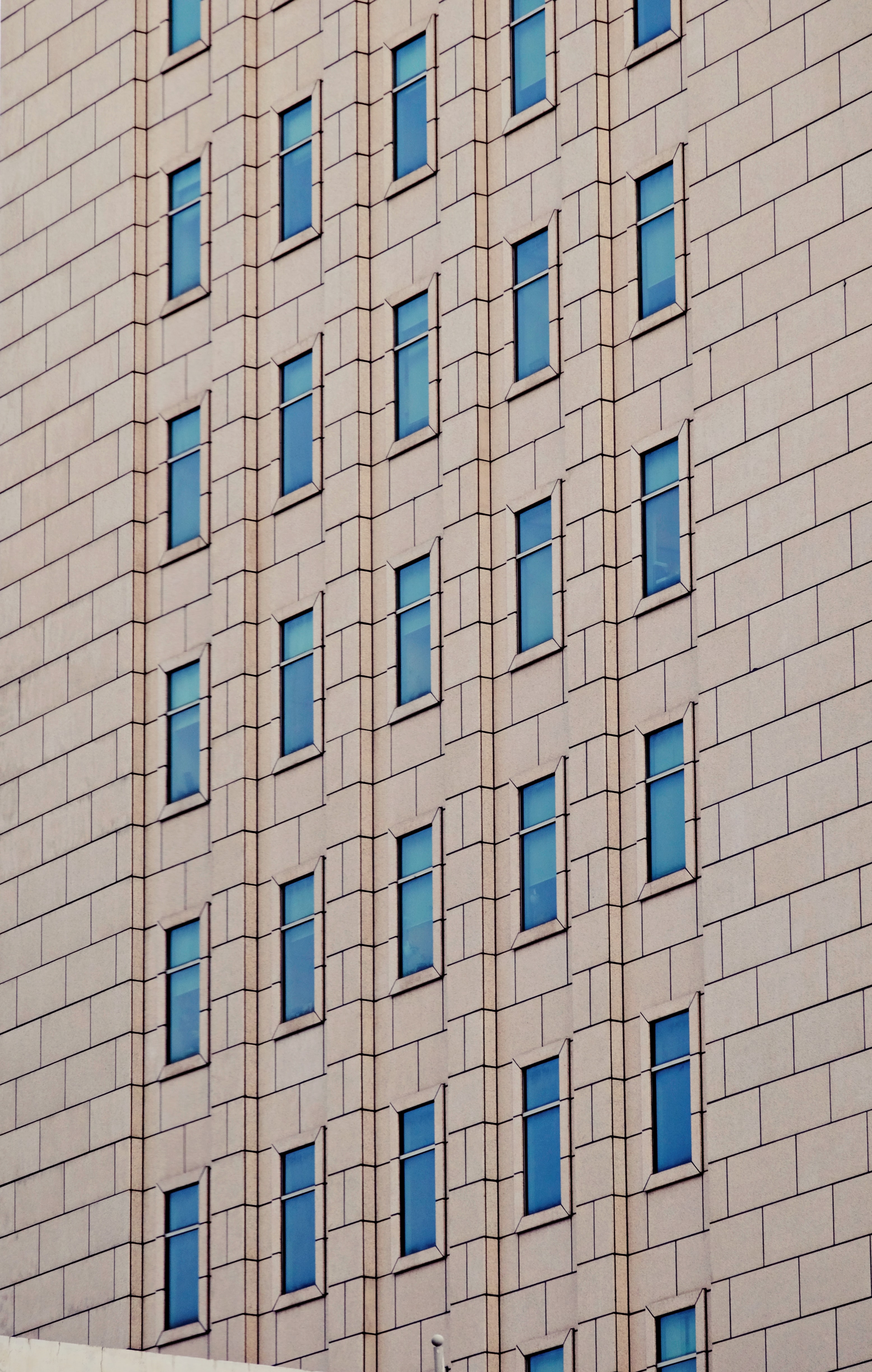 windows, building, miscellanea, miscellaneous, bricks, facade