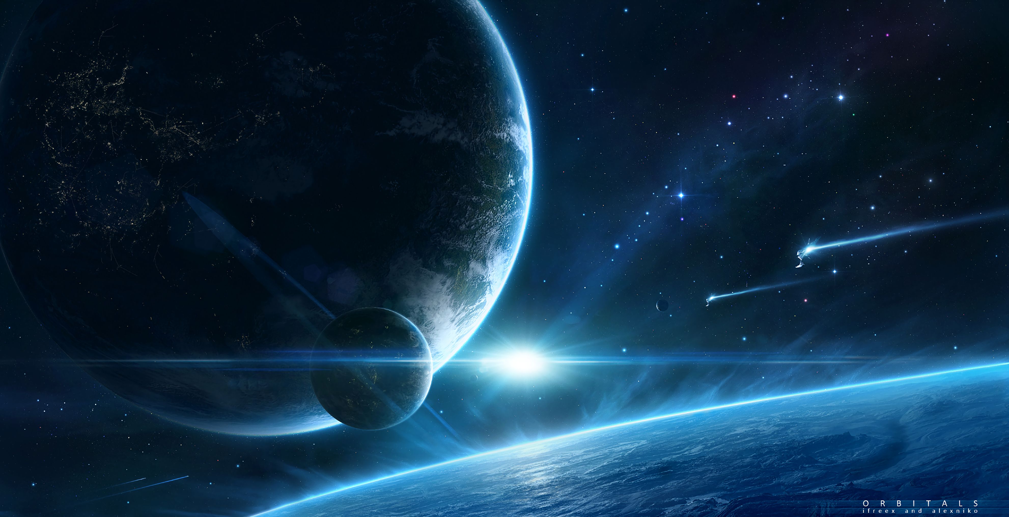 wallpapers space, planet, universe, satellite