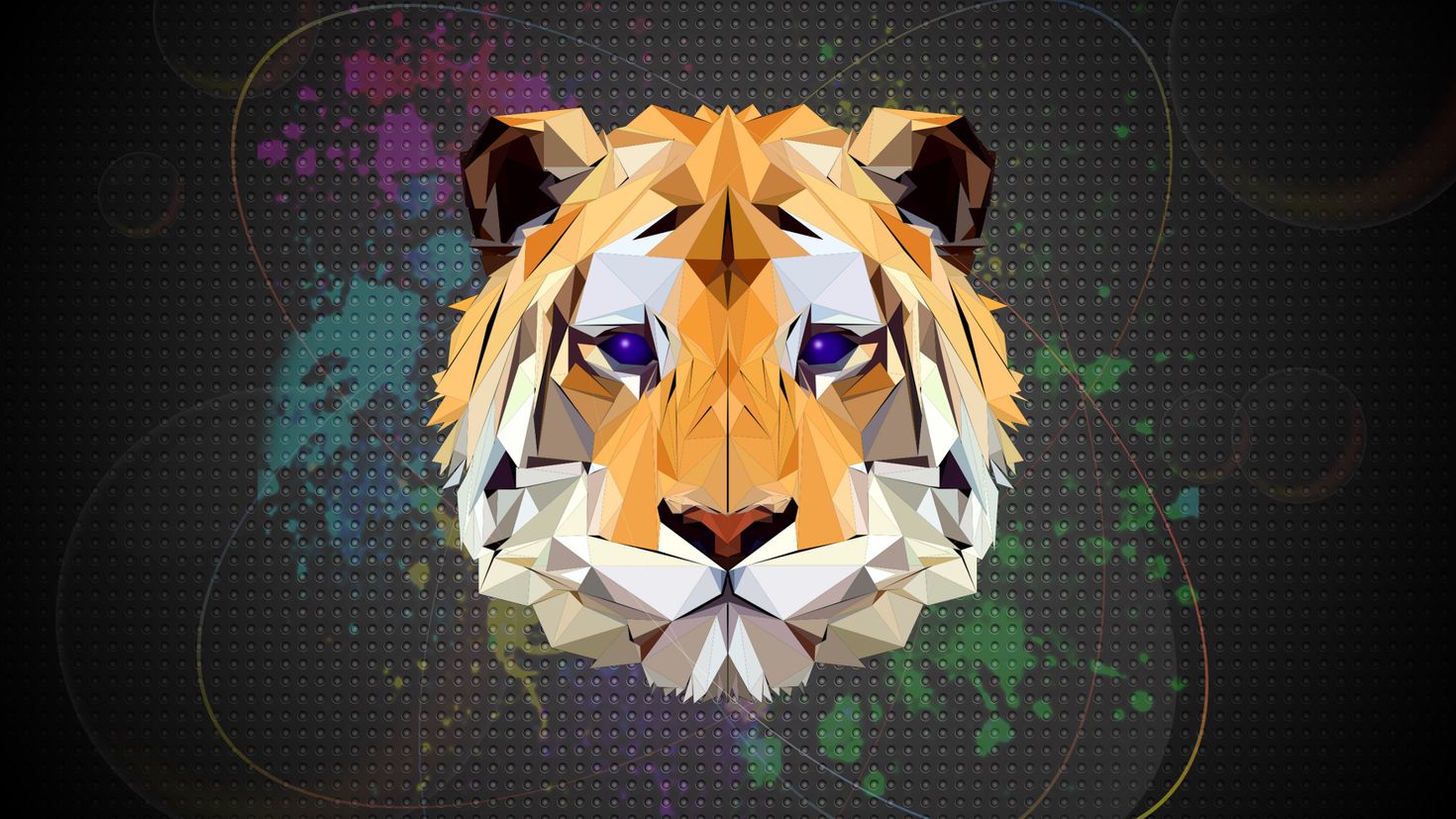 Полигональный тигр