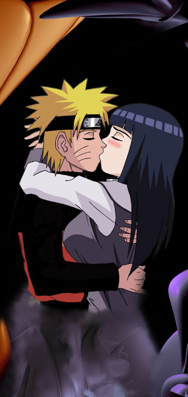 Hinata and Naruto naruto hinata kiss boy girl tenderness HD wallpaper   Wallpaperbetter
