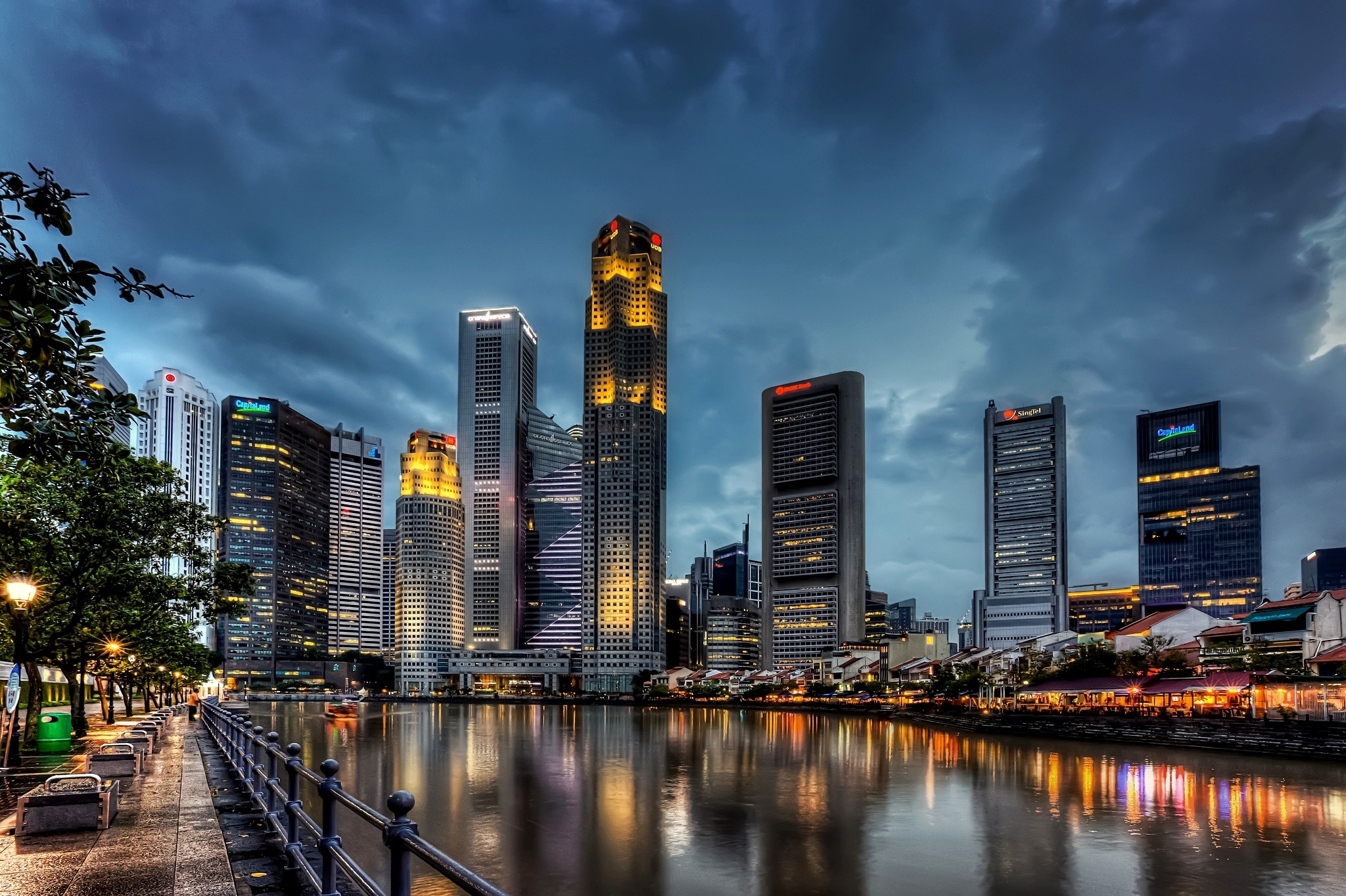 Сингапур Сити ночной