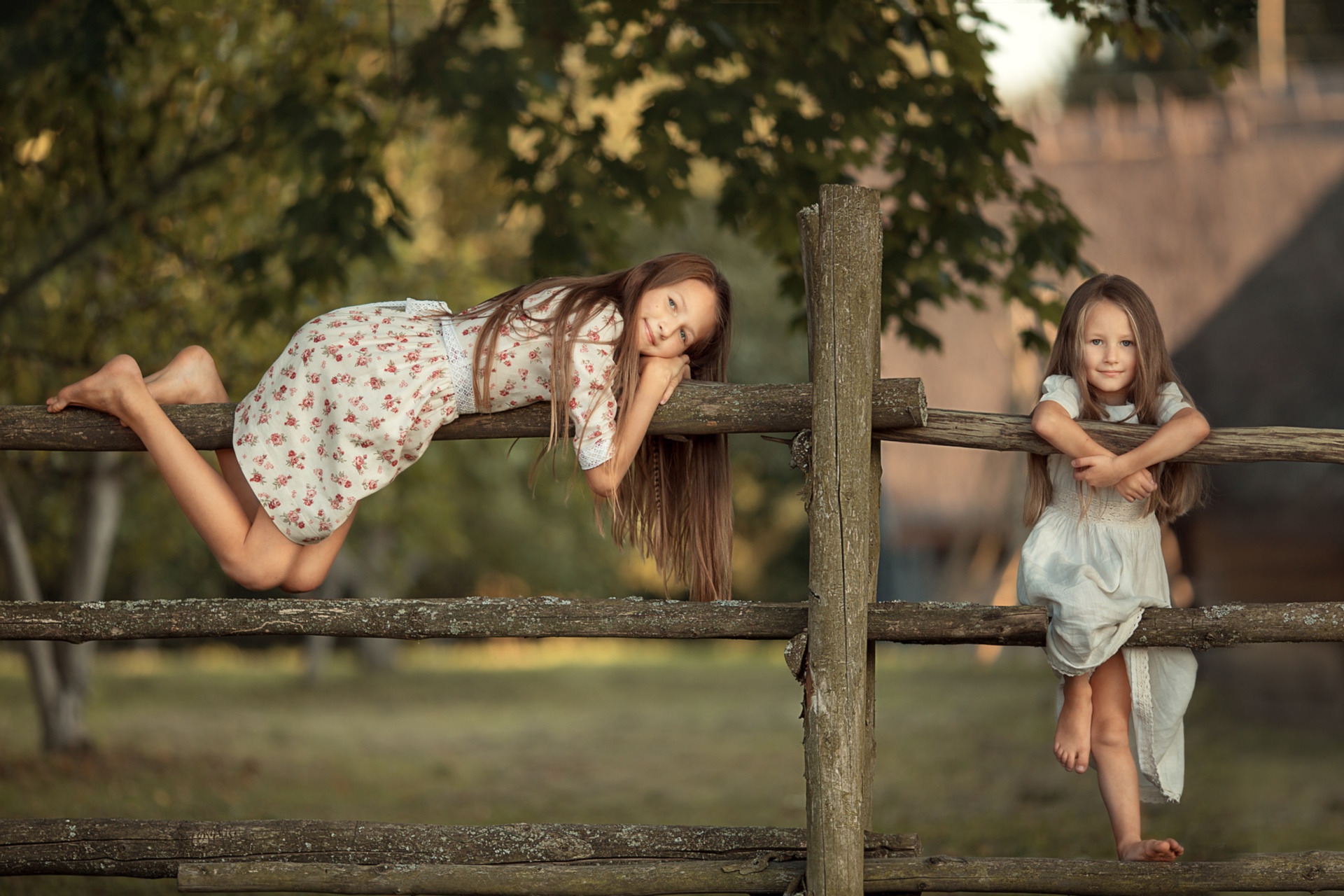 Фото девочка босая