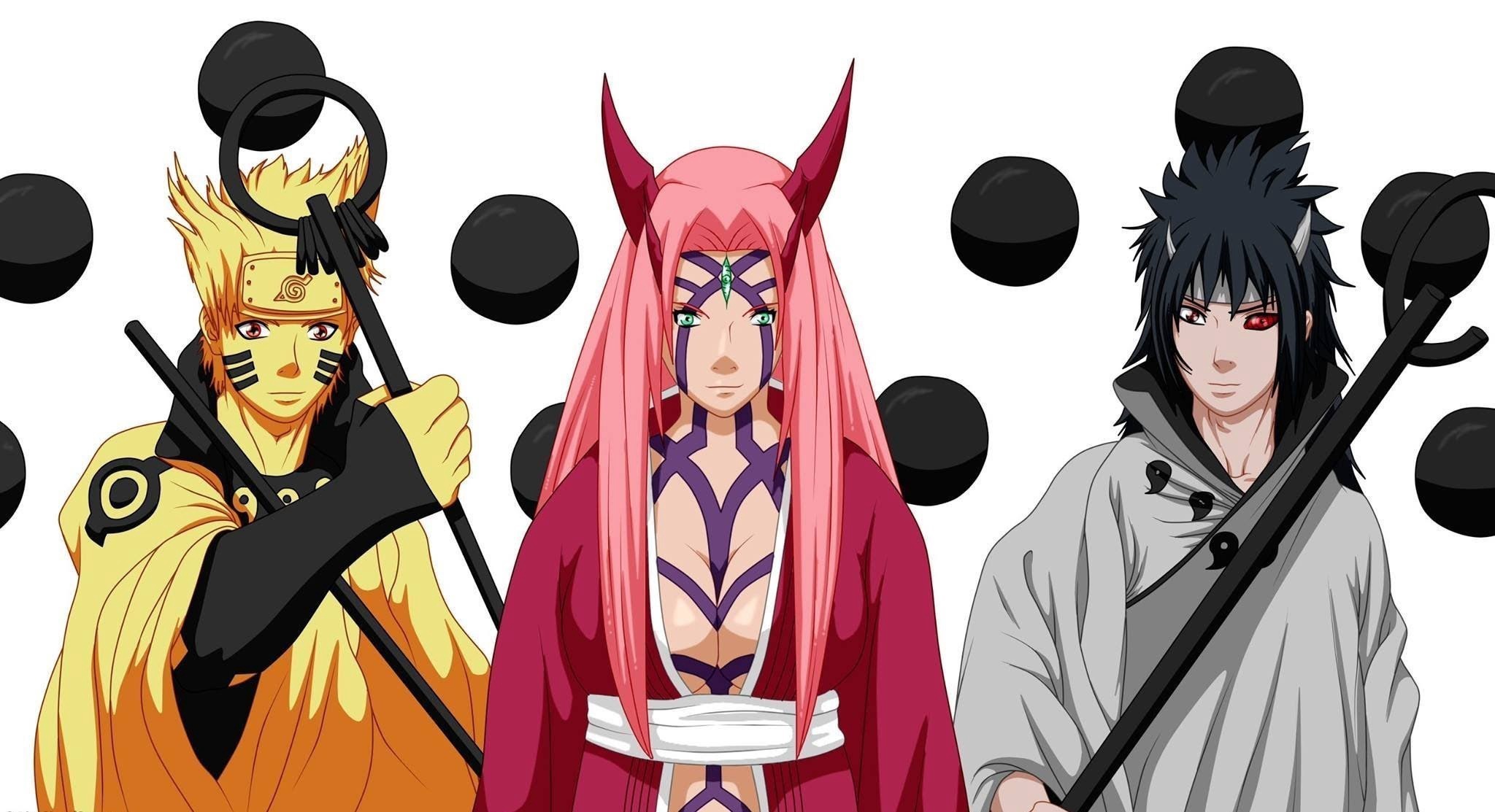 sasuke uchiha, sakura haruno, naruto uzumaki, anime, naruto